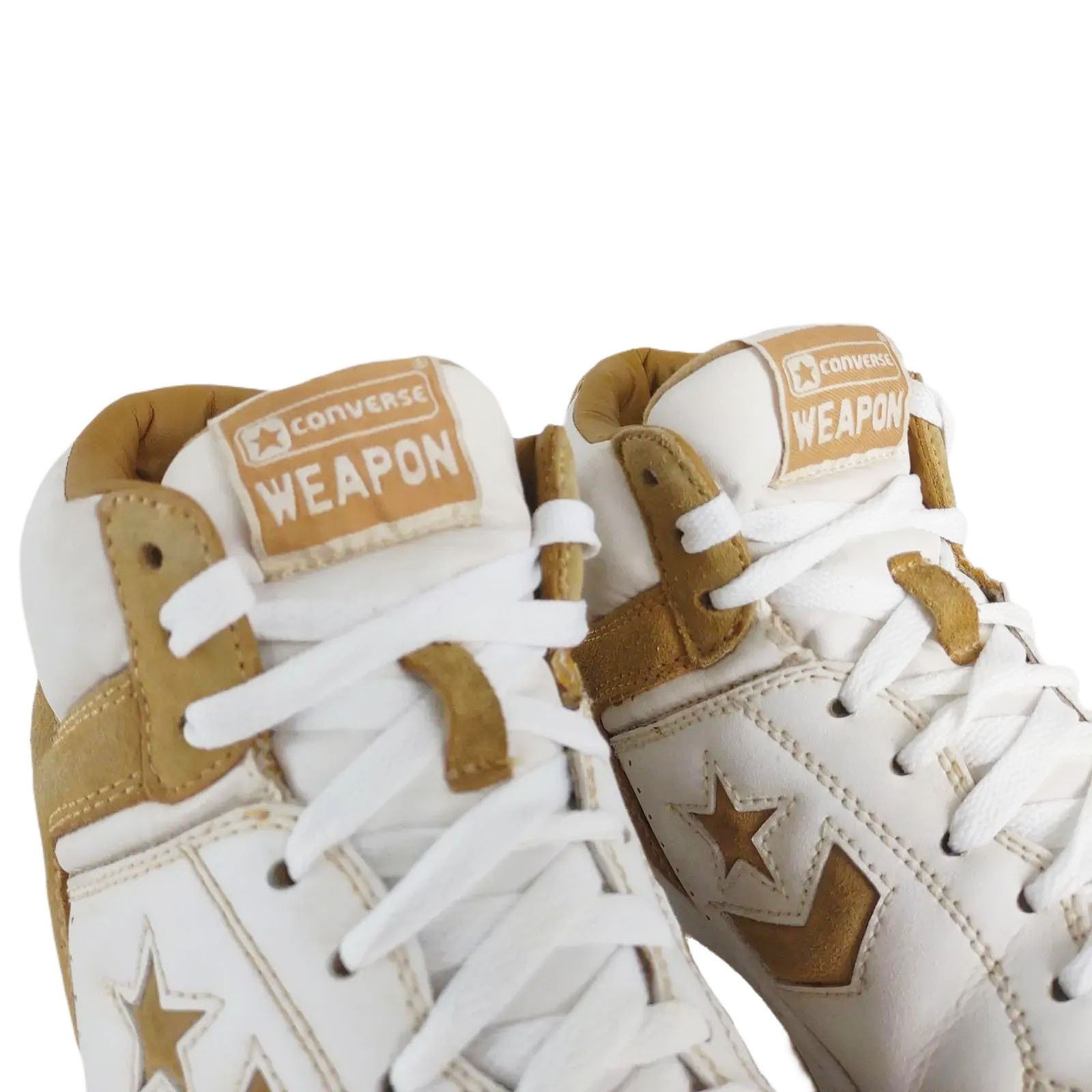 Converse Vtg Converse Weapon Men's 8.5 Leather High Top Sneakers Tan Size US 8.5 / EU 41-42 - 9 Thumbnail