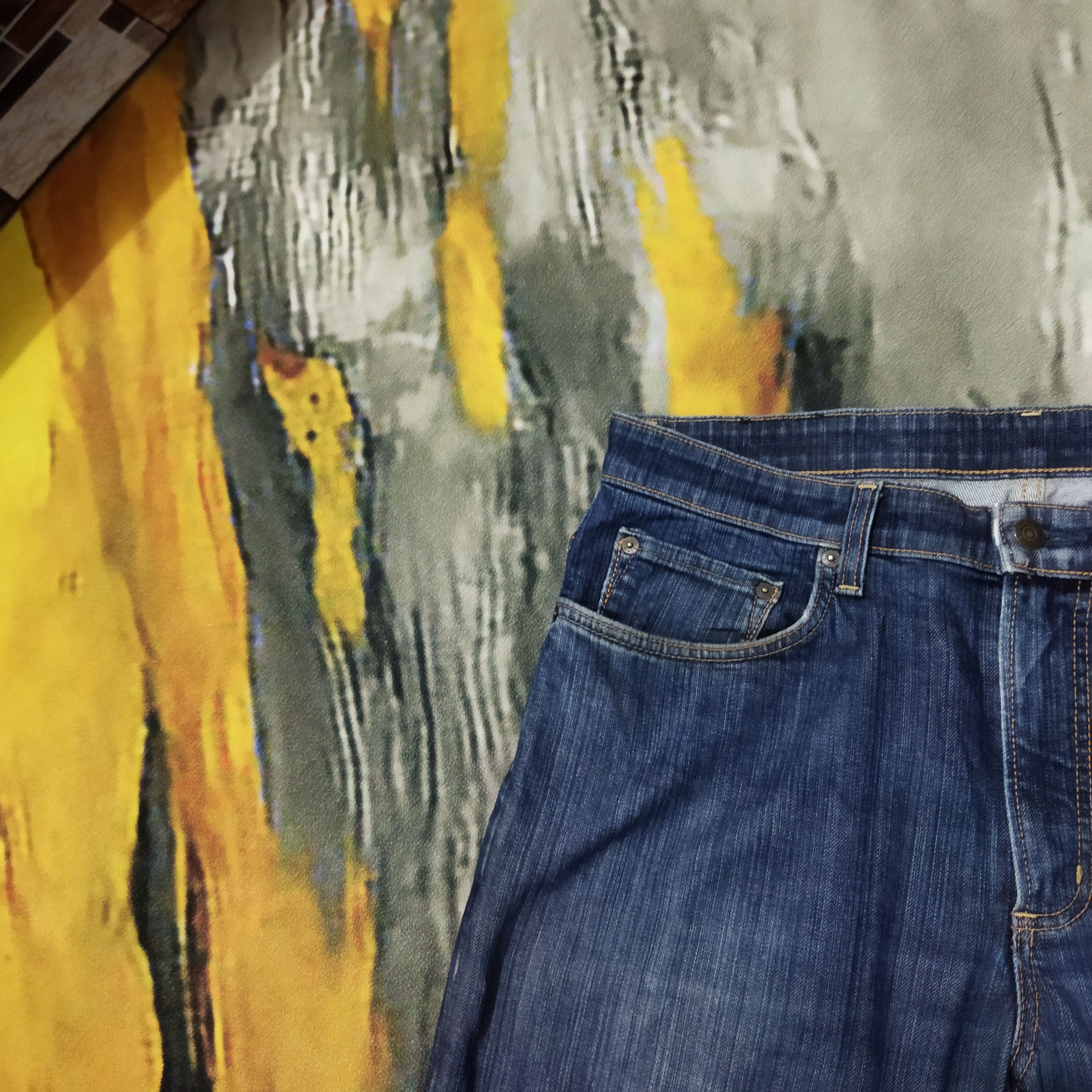 Edwin × Vintage VINTAGE EDWIN DESTRESSED BLUE JEANS PANTS Size US 34 / EU 50 - 4 Thumbnail