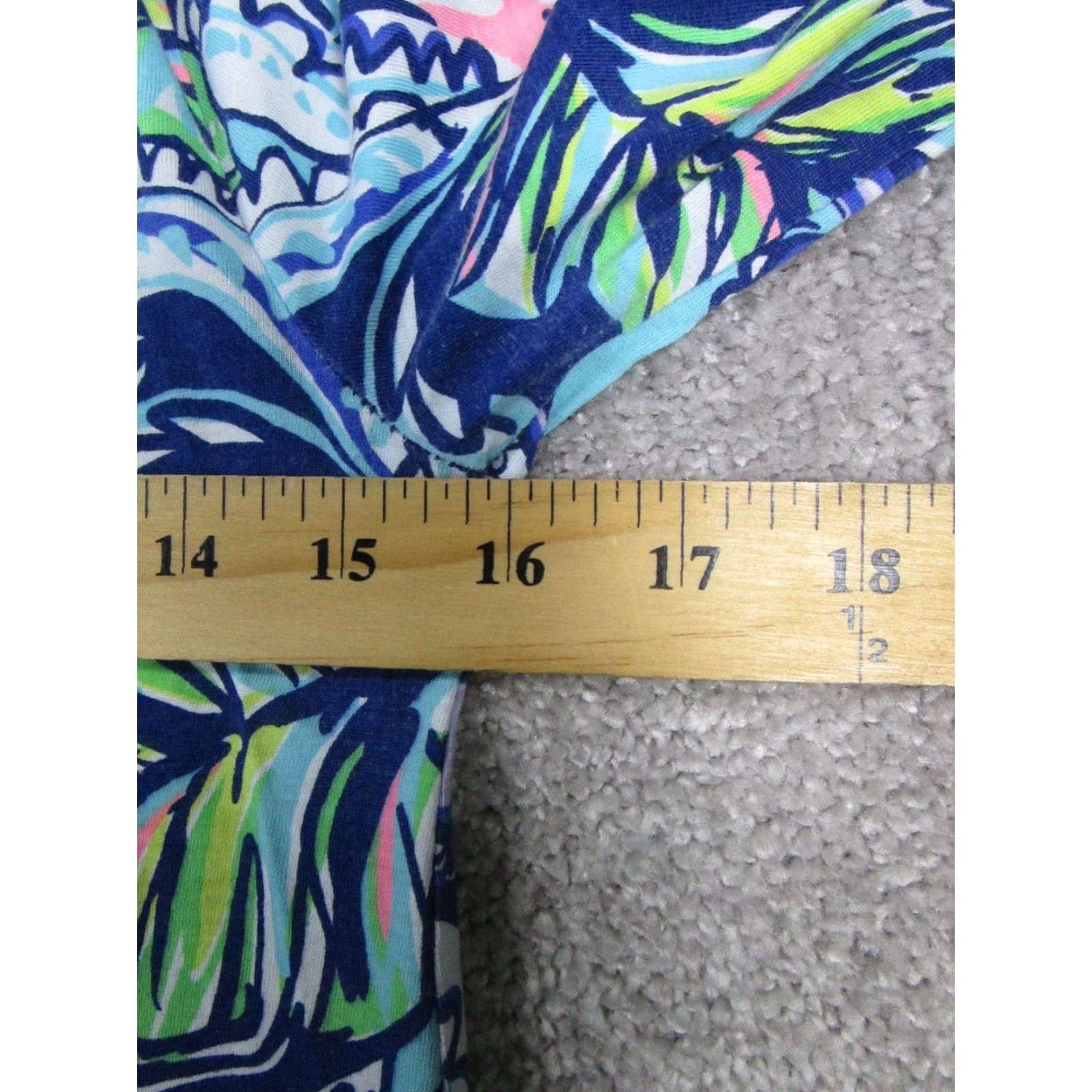 Lilly Pulitzer Lilly Pulitzer Dress Womens XS Blue Green Pink Floral Cotton Size XS / US 0-2 / IT 36-38 - 6 Thumbnail