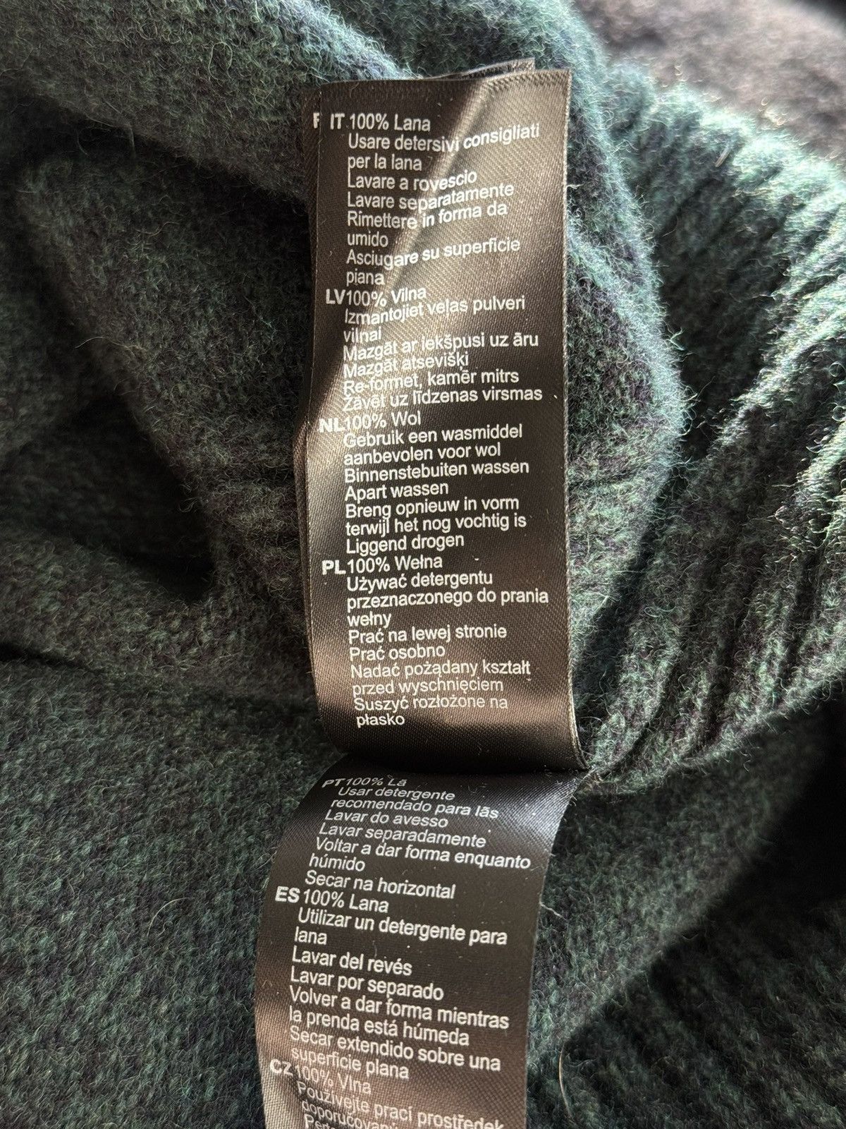 Barbour × Designer Barbour 100% wool knit logo sweater 1/3 zip Size US XL / EU 56 / 4 - 10 Thumbnail