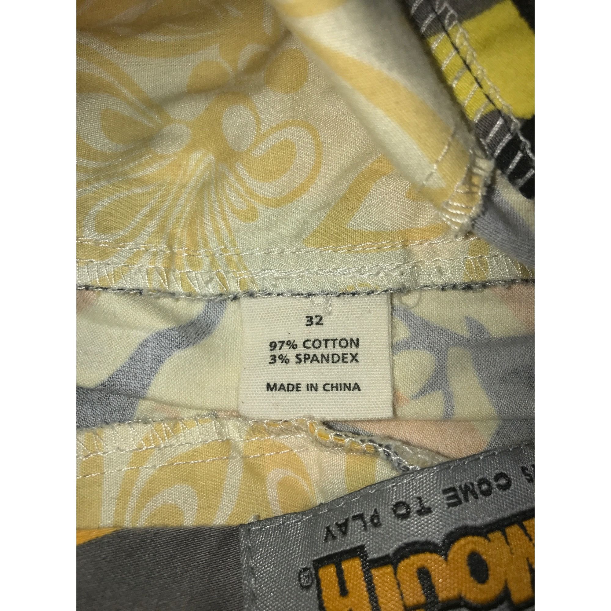 Other Loudmouth Men's Yellow Multi-colored Camo Deer Golf Shorts Size US 32 / EU 48 - 4 Thumbnail