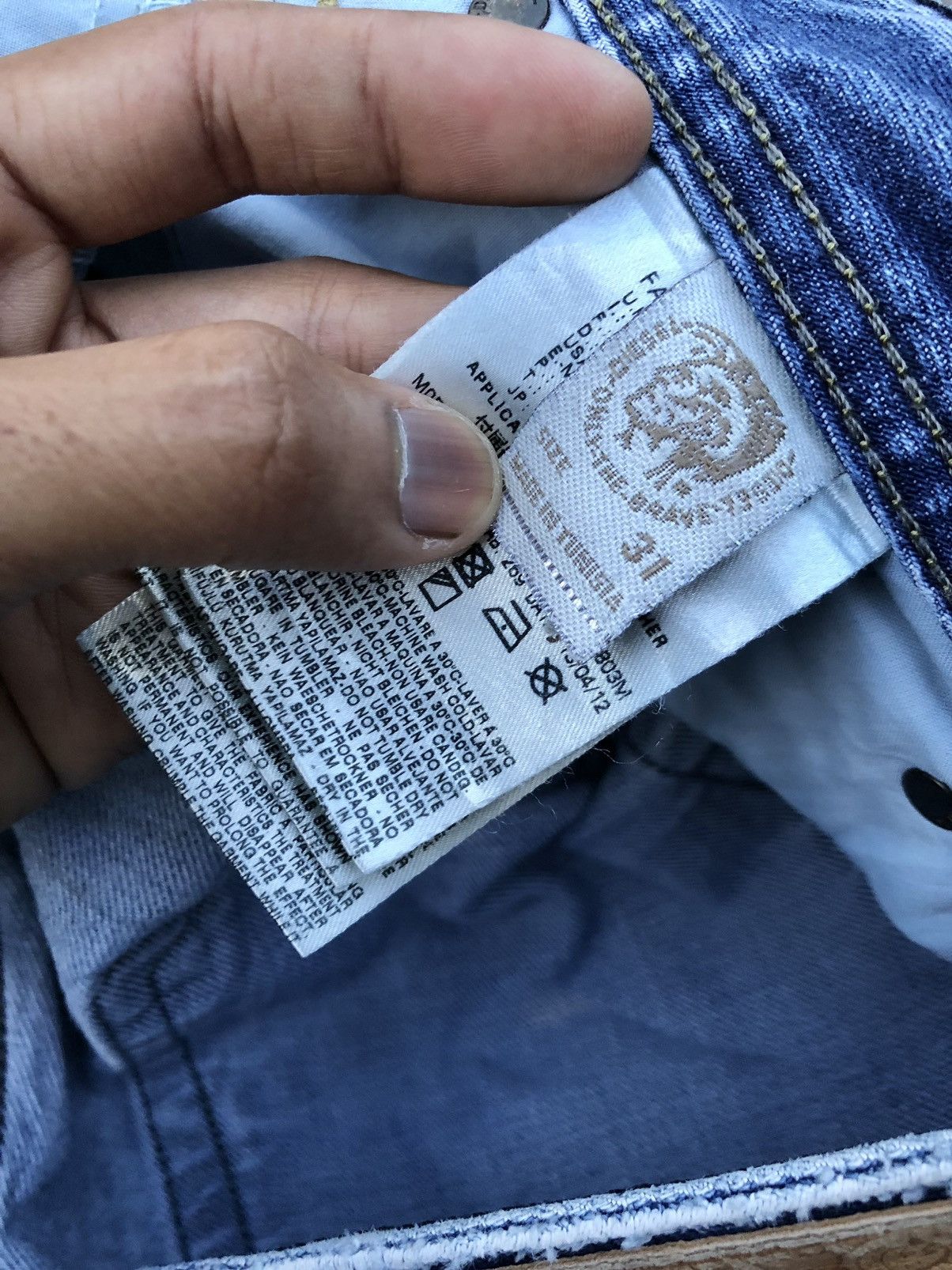 Diesel FLARED⚡️⚡️DIESEL ZATINY DISTRESSED JEANS Size 32" / US 10 / IT 46 - 7 Thumbnail