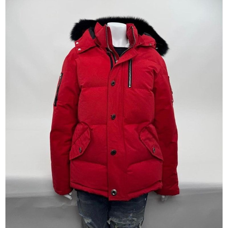 Moose Knuckles Men's Moose Knuckles Red Puffer Down Jacket Size XL Size US XL / EU 56 / 4 - 1 Thumbnail