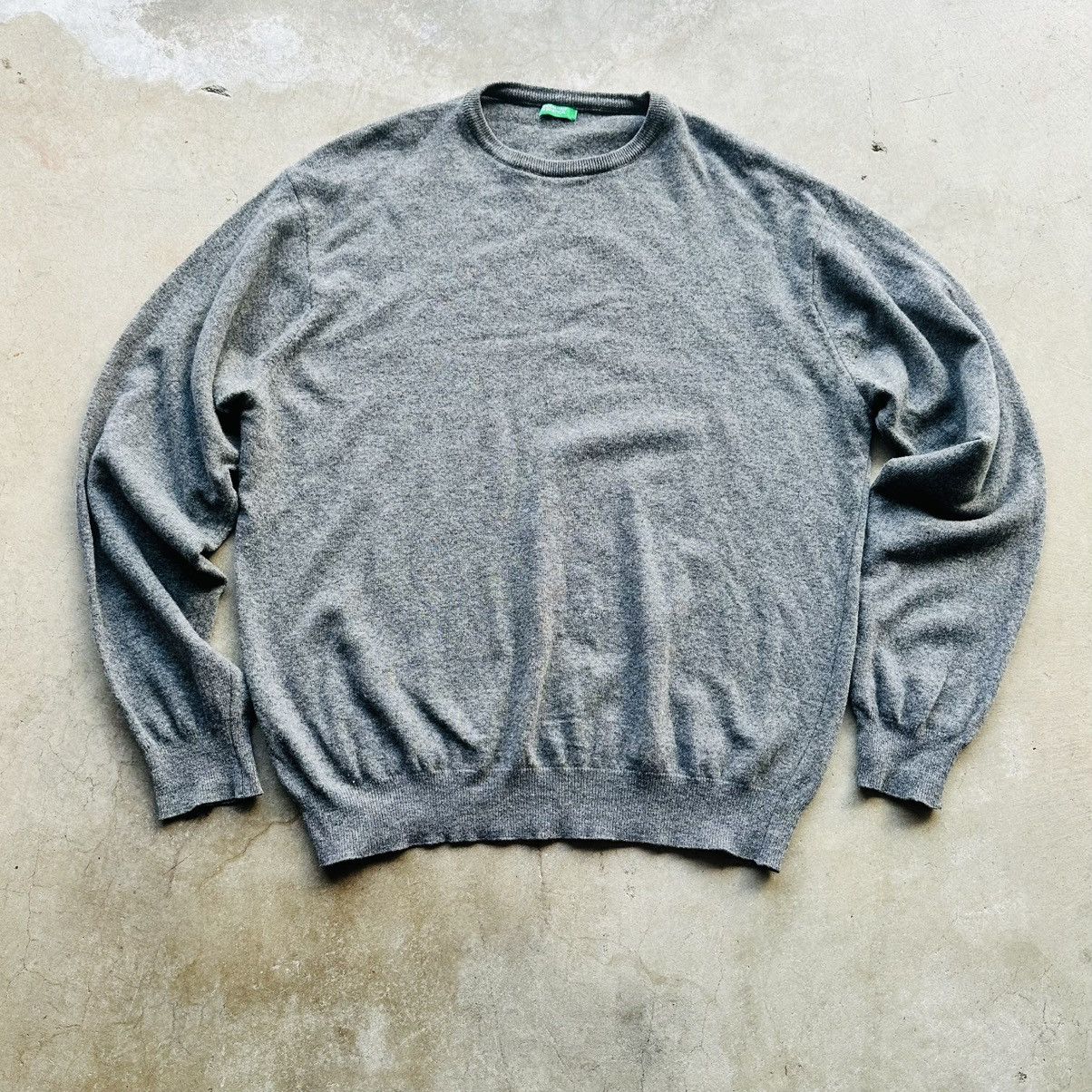 United Colors Of Benetton United Colors On Benetton Wool Sweater Men Size 2XL Gray Size US XXL / EU 58 / 5 - 1 Thumbnail