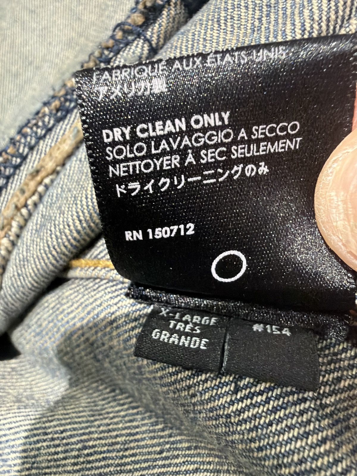 Amiri Amiri Size XL Ink-dipped denim jacket Size US XL / EU 56 / 4 - 7 Thumbnail