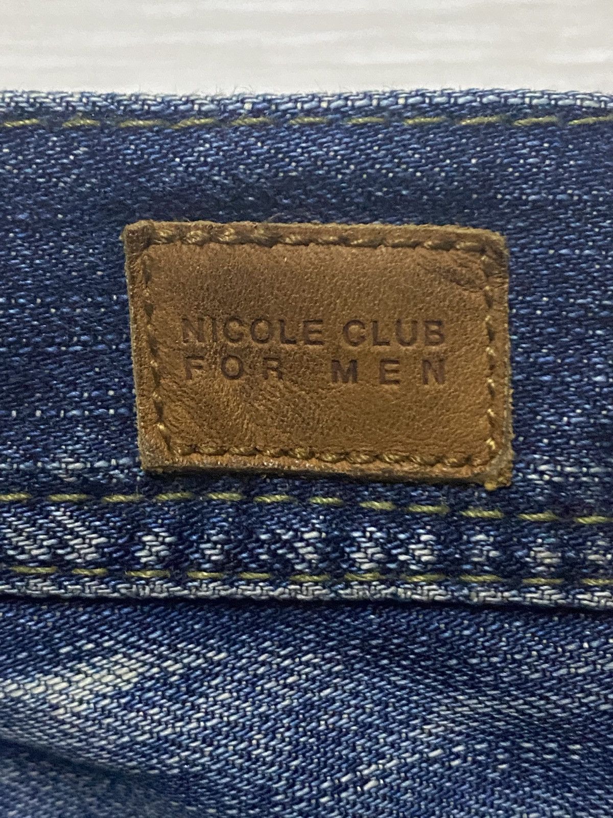 If Six Was Nine Vintage Nicole Club For Men Distressed BootCut Flare Jeans Size US 33 - 25 Thumbnail
