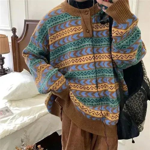 American Edition × Aran Isles Knitwear × Japanese Brand Oversize harajuku style sweater Size US M / EU 48-50 / 2 - 1 Thumbnail