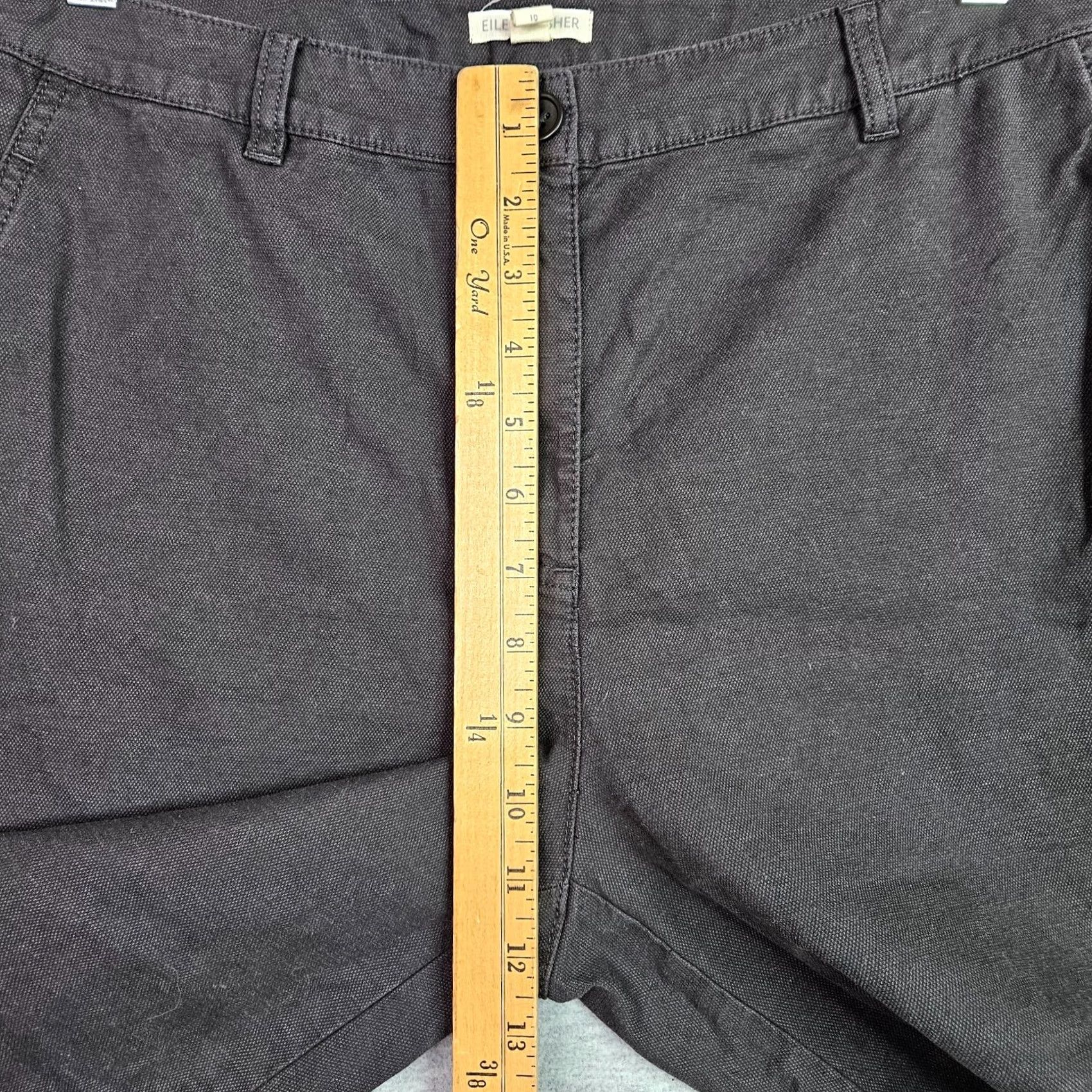 Eileen Fisher Eileen Fisher Pants Women Size 10 Light Black Straight Leg Career Minimalist Size 32" / US 10 / IT 46 - 5 Thumbnail