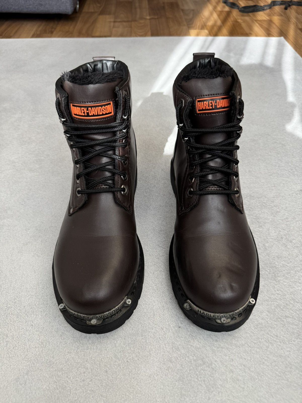 Harley Davidson Vintage Harley Davidson Brown Leather Insulated Boots US10 Size US 10 / EU 43 - 3 Thumbnail