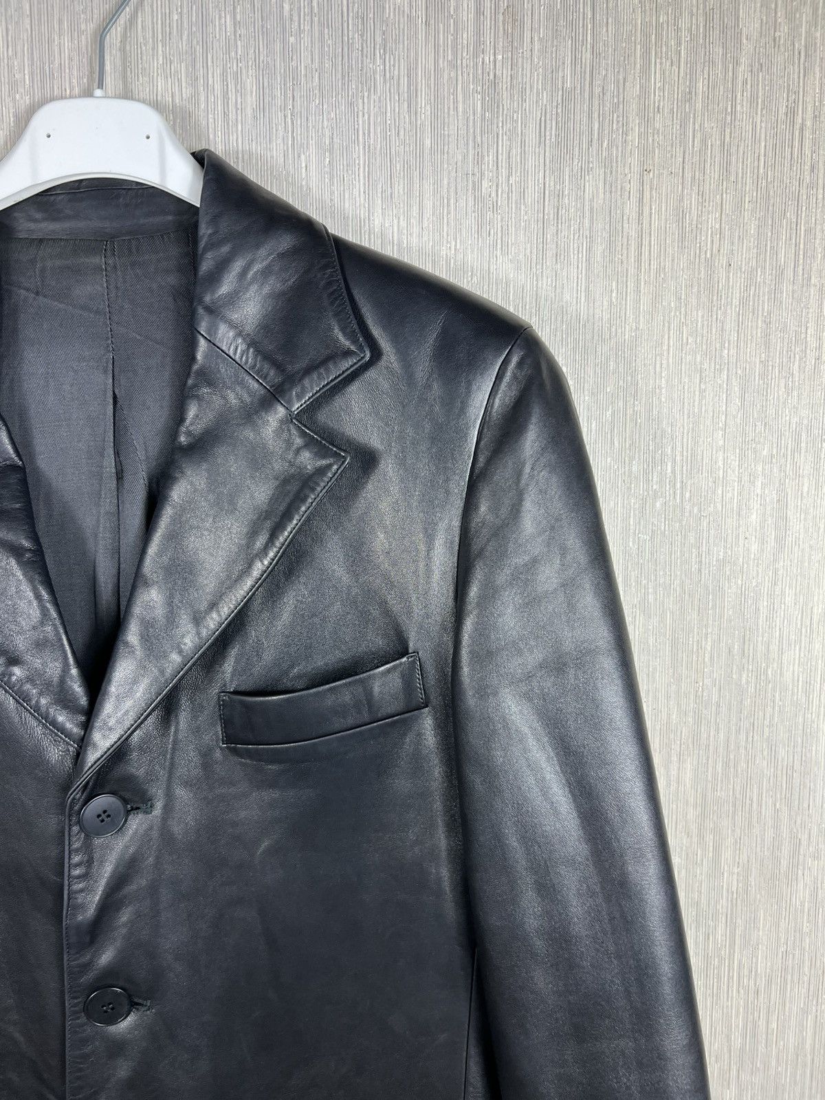 agnes b. Agnes b. genuine lamb leather avant garde blazer jacket Size US M / EU 48-50 / 2 - 3 Thumbnail
