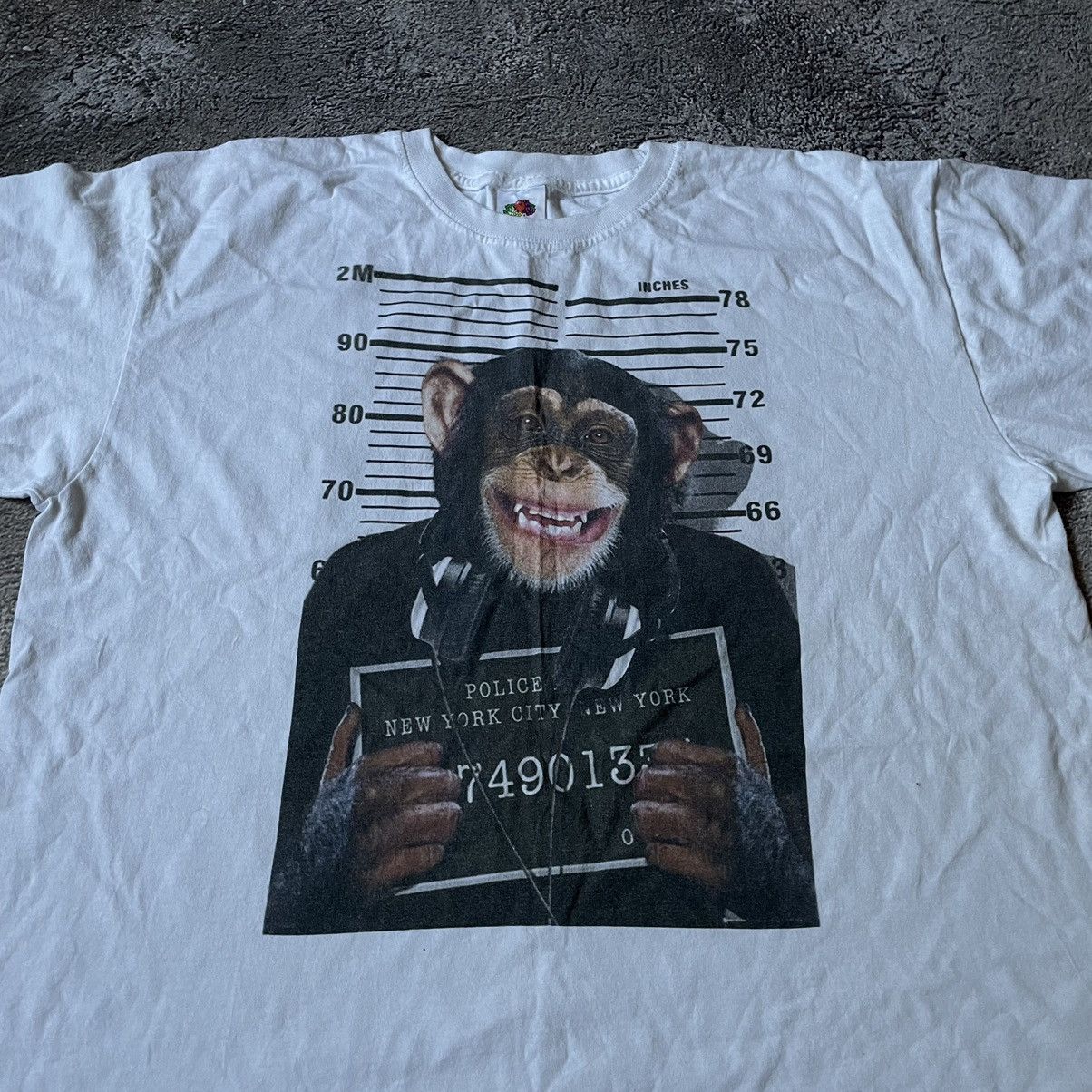 Vintage Vintage Y2K Graphic Tee Sun Faded Mugshot Print Oversized XL Size US XL / EU 56 / 4 - 5 Thumbnail