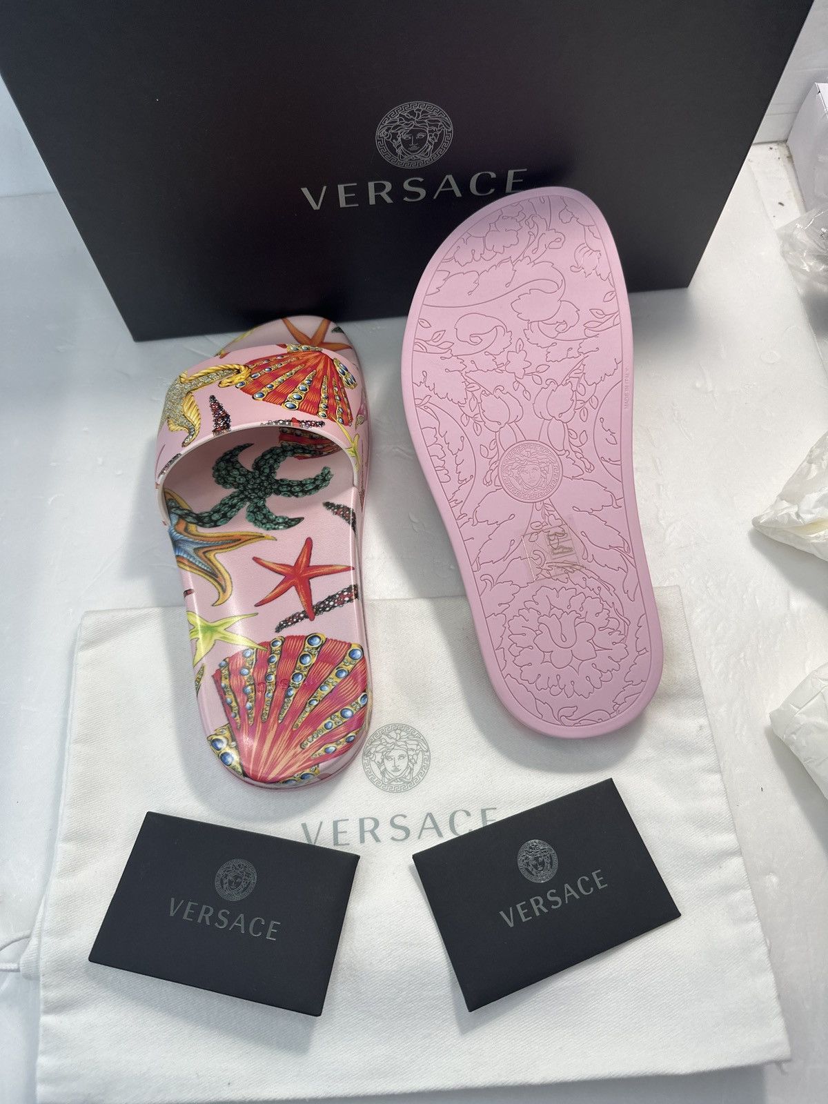 Versace Versace Trésor de la Mer Slide Sandal (Women) Size US 6 / IT 36 - 4 Thumbnail