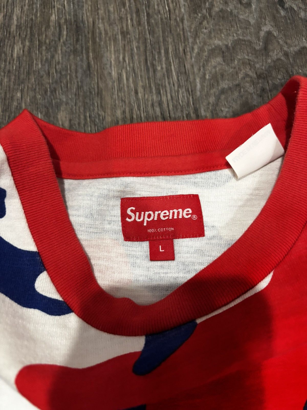 Supreme Supreme Red Camo Pocket Tee Size US L / EU 52-54 / 3 - 3 Thumbnail