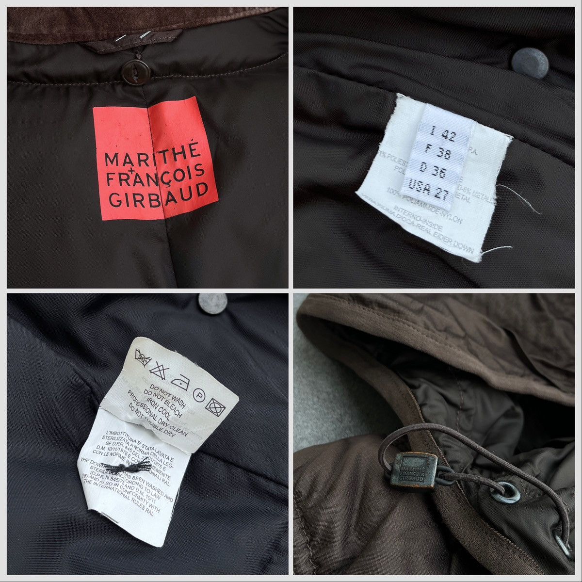 Marithe + Francois Girbaud 🔥 Rare MARITHE FRANCOIS GIRBAUT BONDAGE PUFFER JACKET Size M / US 6-8 / IT 42-44 - 3 Thumbnail