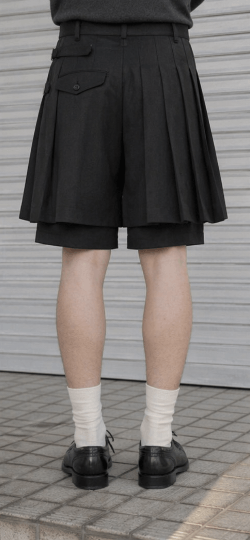 Comme des Garcons Black COMME des GARCONS BLACK - Wool Wrap Pleated Short Skirt Pant Size US 32 / EU 48 - 7 Thumbnail