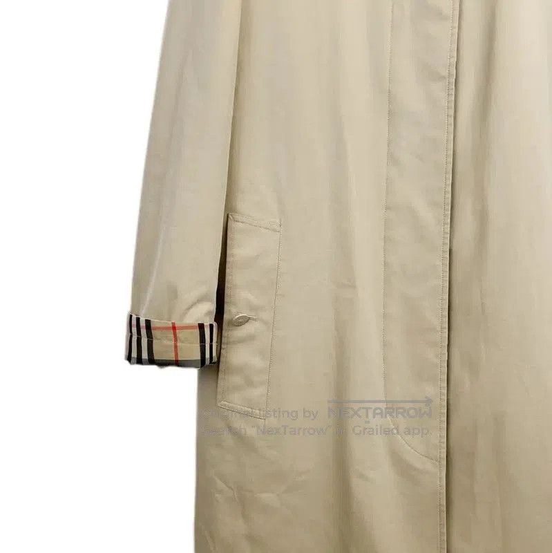 Burberry Burberry Khaki Cotton Mid-Length Trench Coat. Size S / US 4 / IT 40 - 4 Thumbnail