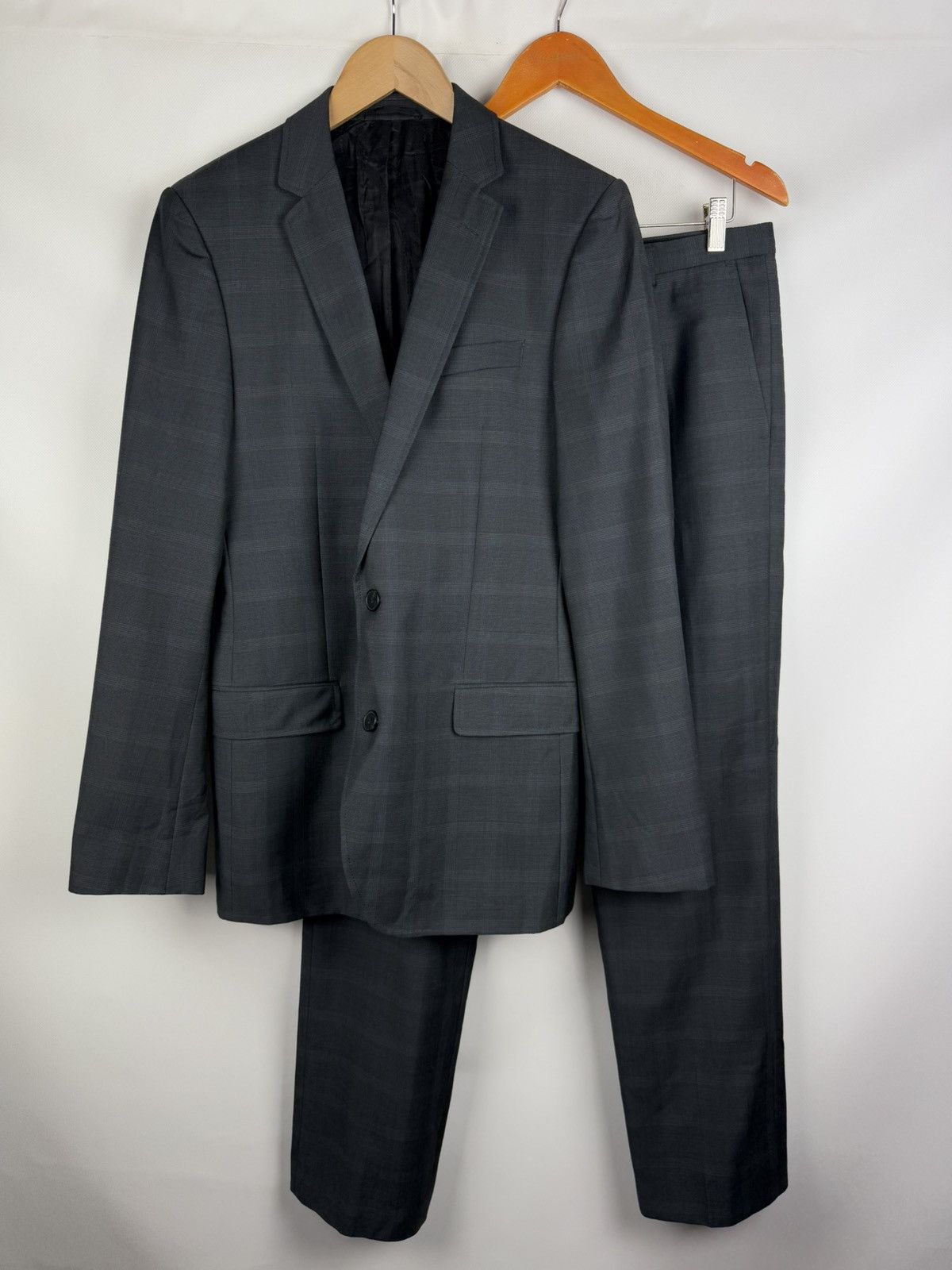Hugo Boss Hugo Boss Aiko1/Heise Wool Plaid 2 Piece Suit Blazer Pants Size 40L - 1 Thumbnail