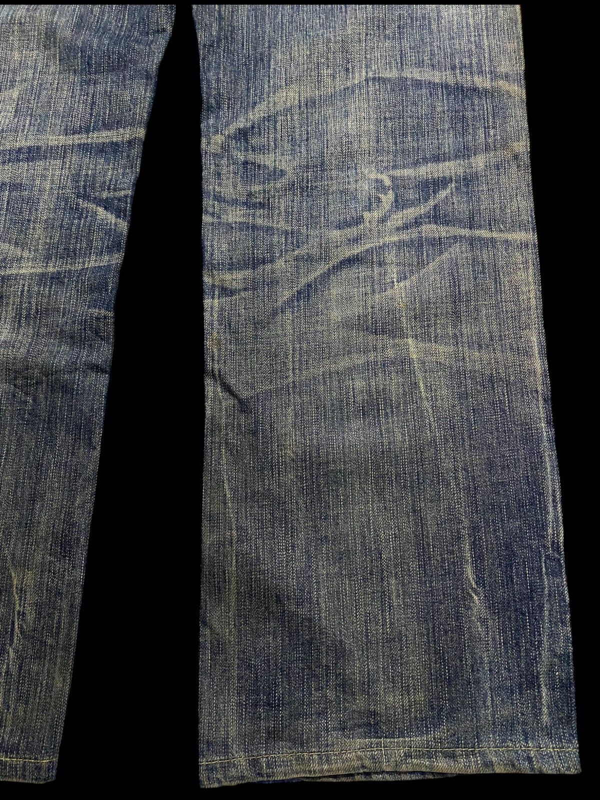 Edwin Vintage Edwin Blue Trip Grunge Distressed Loose Jeans Size US 33 - 8 Thumbnail