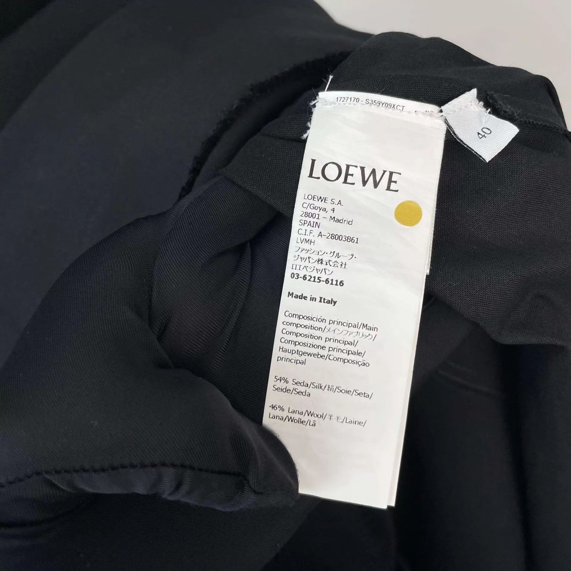 Loewe Loewe suit fabric black dress size 40 Size S / US 4 / IT 40 - 7 Thumbnail