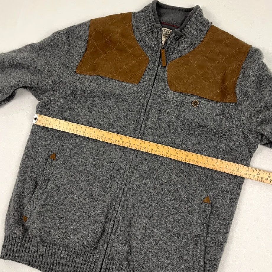 Vintage Duluth Trading Jacket Men L Gray Shetland Wool Quilted Shoulder Shooting Sweater Jacket Size US L / EU 52-54 / 3 - 5 Thumbnail