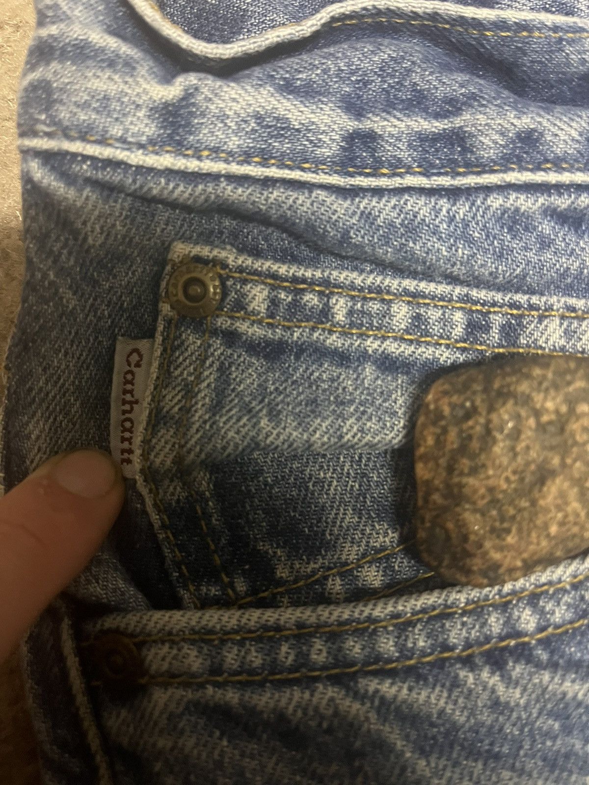 Carhartt GRAIL Vintage Carhartt Denim Jeans 34x30 Made In USA B21DST Size US 34 / EU 50 - 9 Thumbnail