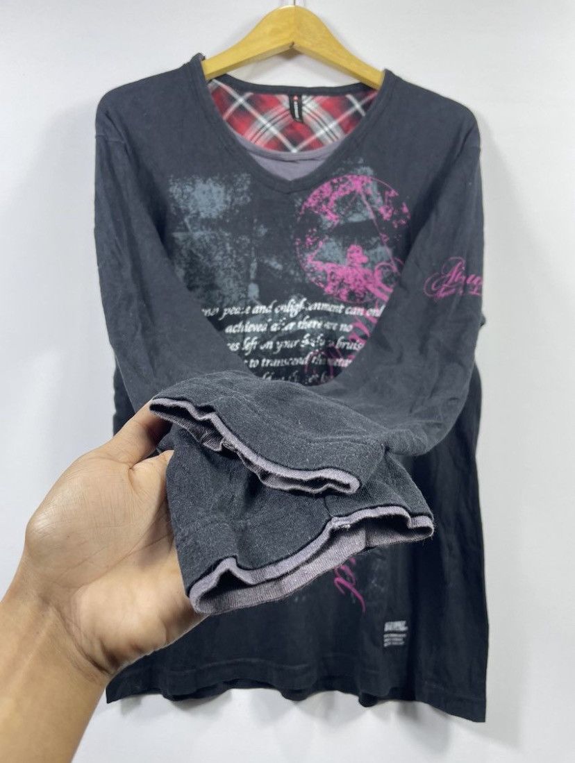 Airwalk Double Layer Airwalk Gothic punk Long sleeve tee ifsix style Size US XL / EU 56 / 4 - 4 Thumbnail