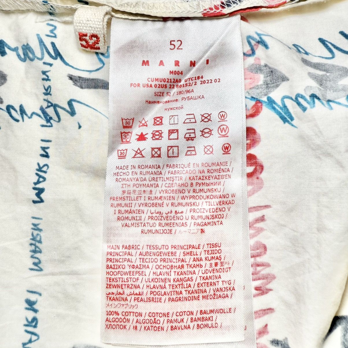 Marni Marni Crossroads Poplin Shirt in Antique White Size US XL / EU 56 / 4 - 5 Thumbnail