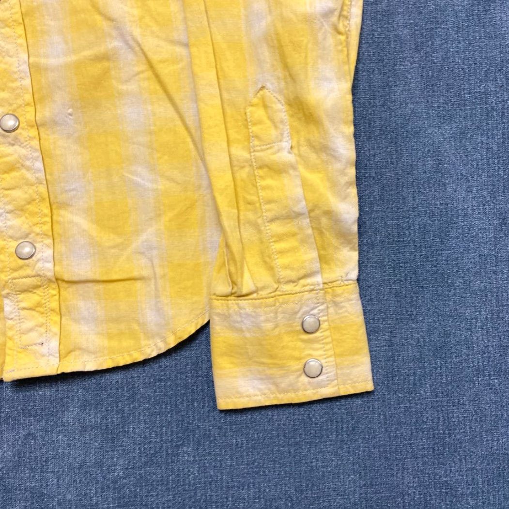 Vintage VINTAGE Civilianaire Sports Shirt Mens XS Yellow Plaid Snap Button Up Round Hem Size US XS / EU 42 / 0 - 3 Thumbnail