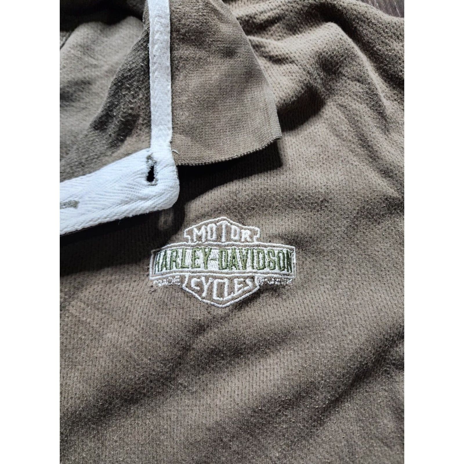 Harley Davidson VINTAGE Harley Davidson Polo Shirt Mens 2XL Short Sleeve Green Cotton Distressed Gatlinburg TN Polo Mens 2XL Size US XXL / EU 58 / 5 - 2 Thumbnail