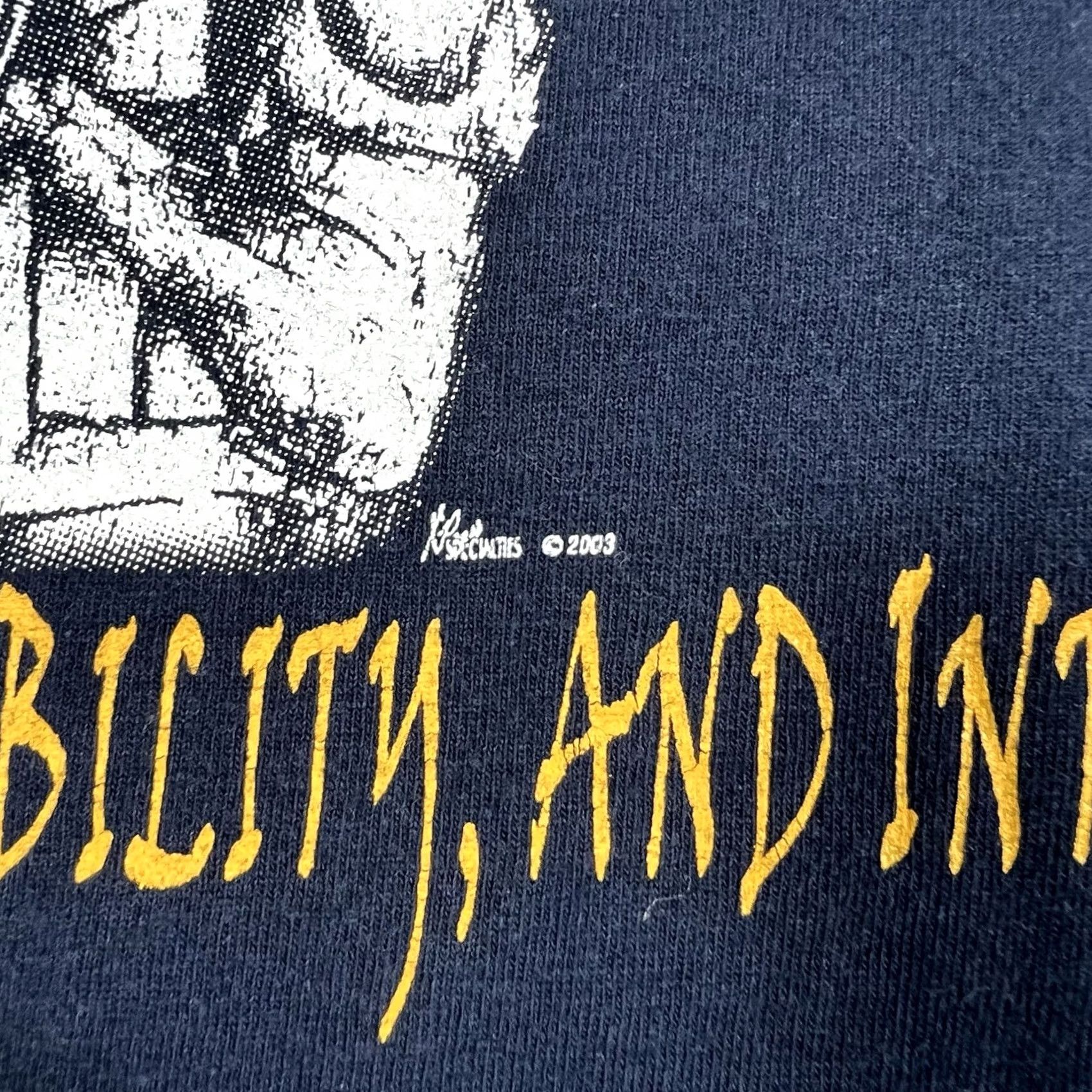 Gildan VINTAGE 2003 Us Navy Police Tshirt T-Shirt Gildan Size Large Blue Men L Regular Shirts Mens Size US L / EU 52-54 / 3 - 5 Thumbnail