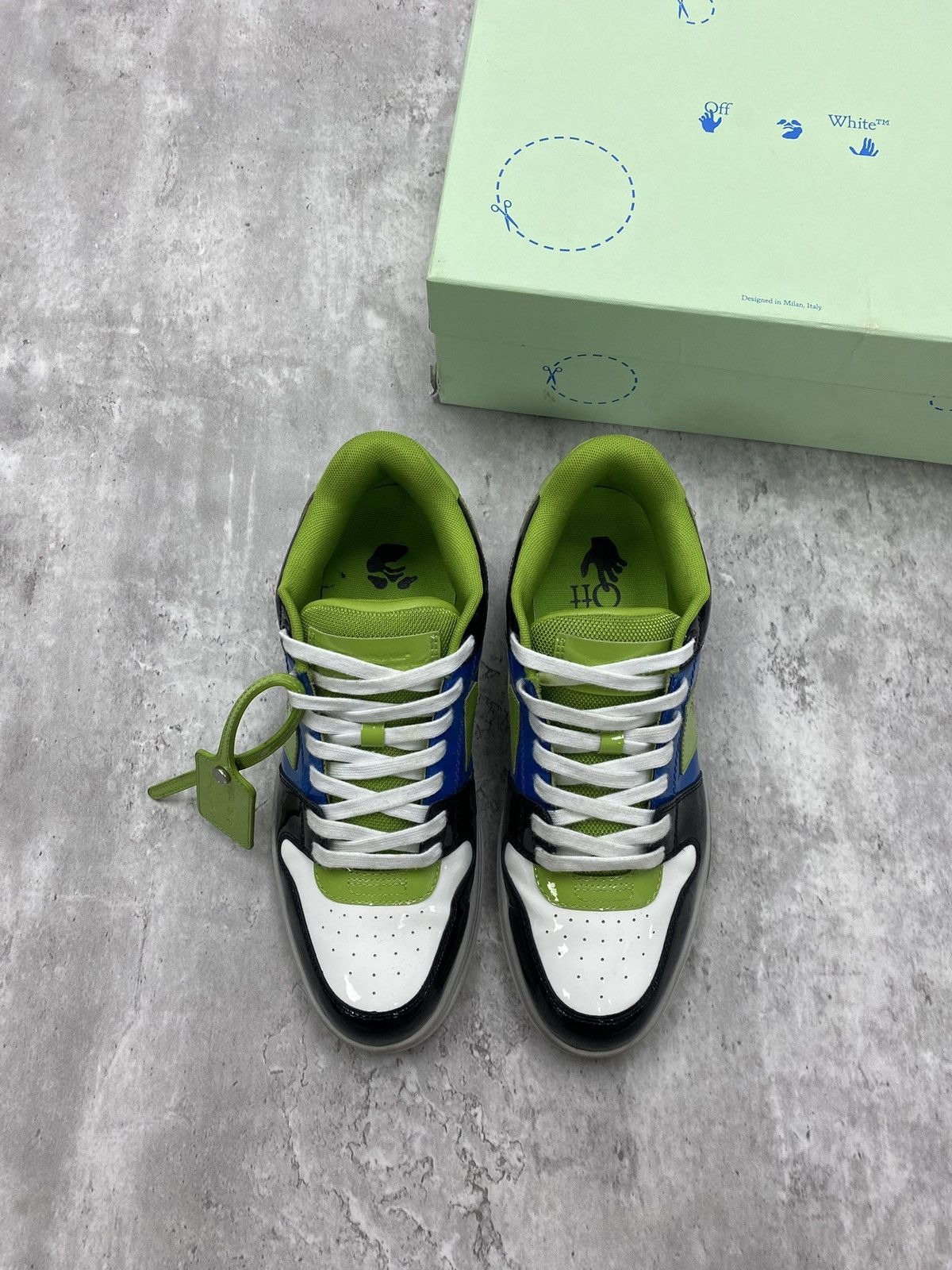 Off-White Size 42EU (9M) - Off-White Out of Office “Black Blue Green” Size US 9 / EU 42 - 3 Thumbnail