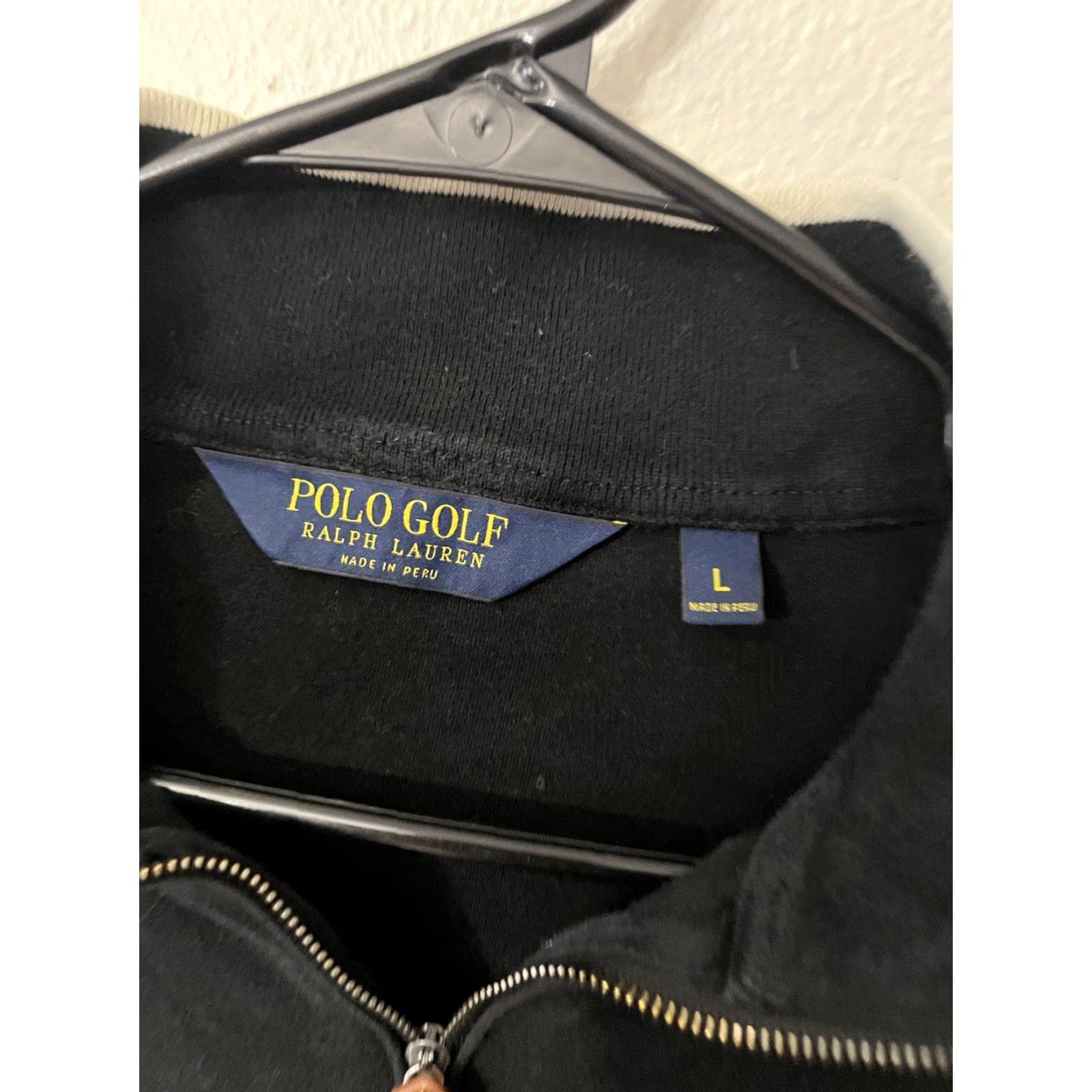 Polo Ralph Lauren Polo Golf Ralph Lauren Men's L 1/4-Zip Pullover Sweater Black Long-Sleeve Shirt/Top Size US L / EU 52-54 / 3 - 3 Thumbnail
