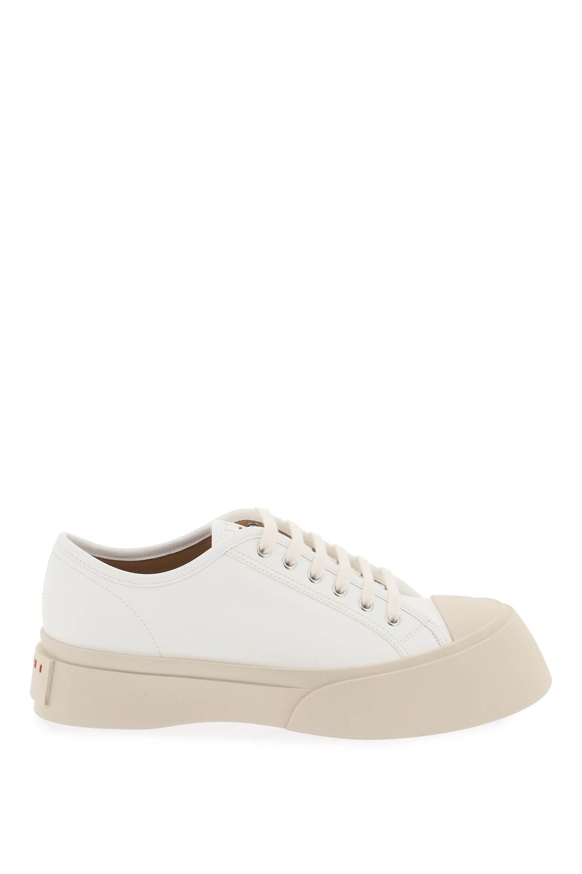 image of Marni Leather Pablo Sneakers in Lily White, Men's (Size 10)