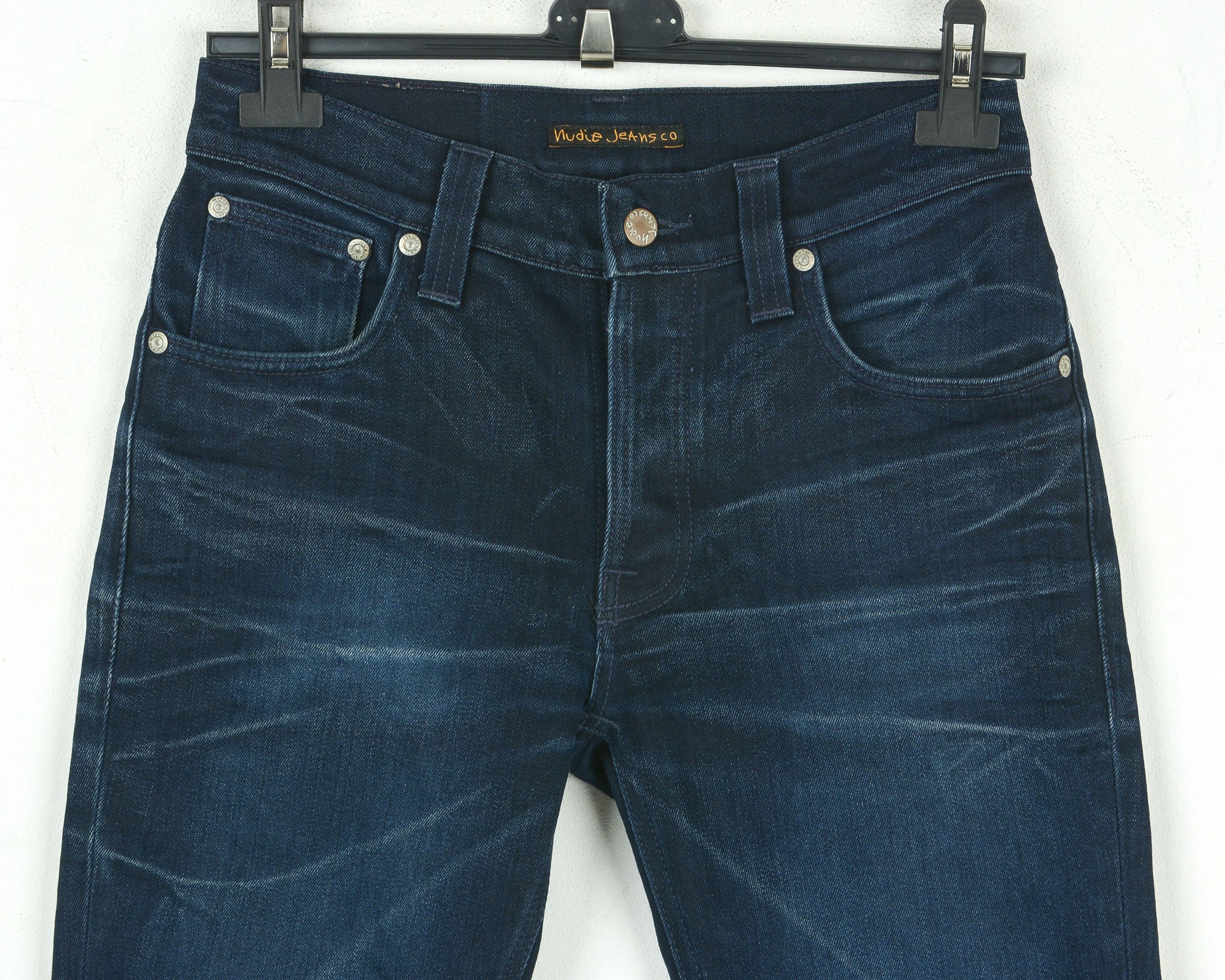 Nudie Jeans Grim Tim Dark Shine Men W29 L32 Slim Straight Pants Trousers Size US 29 - 2 Thumbnail