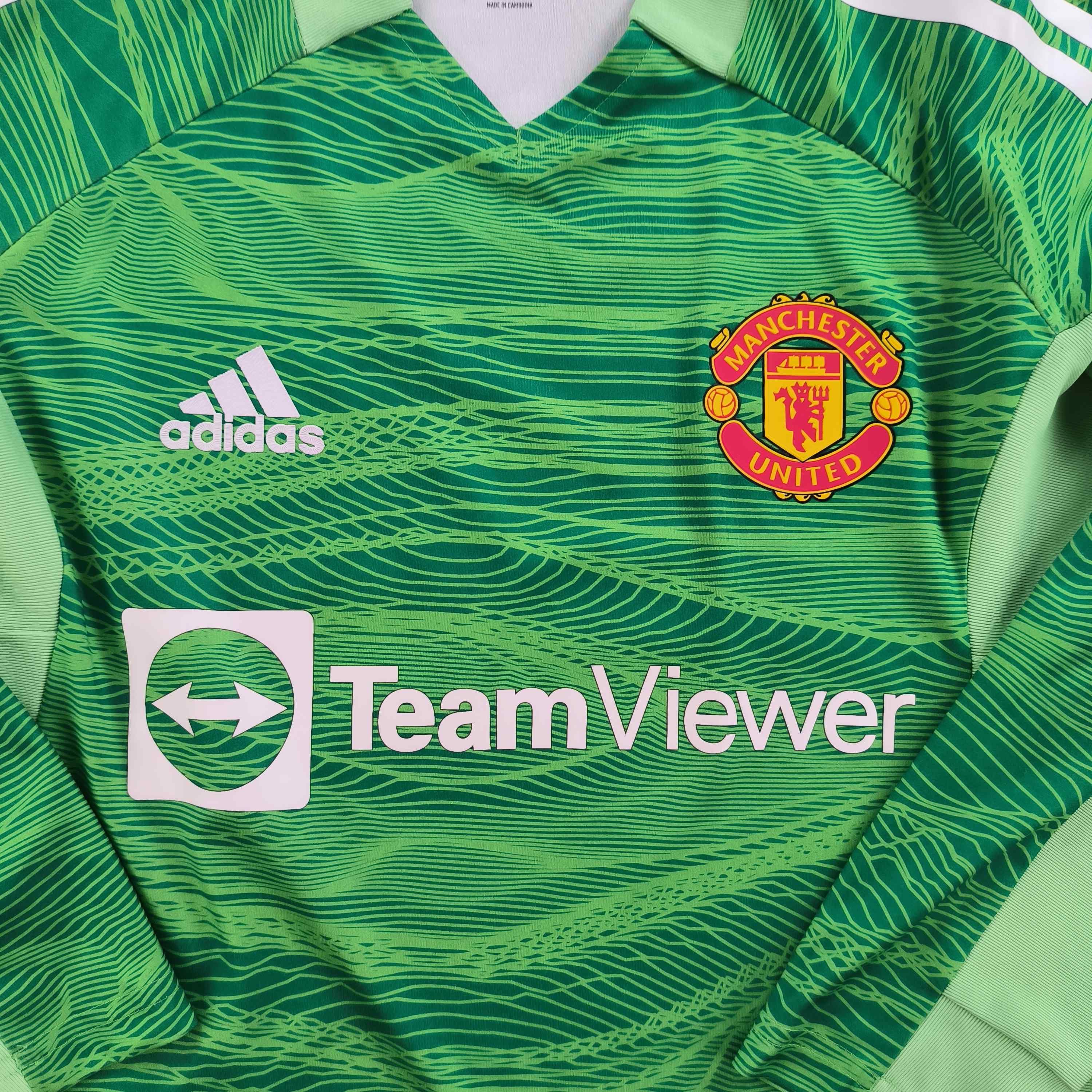 Adidas Manchester United 21-22 Adidas GK De Gea football jersey XS Size US XS / EU 42 / 0 - 3 Thumbnail