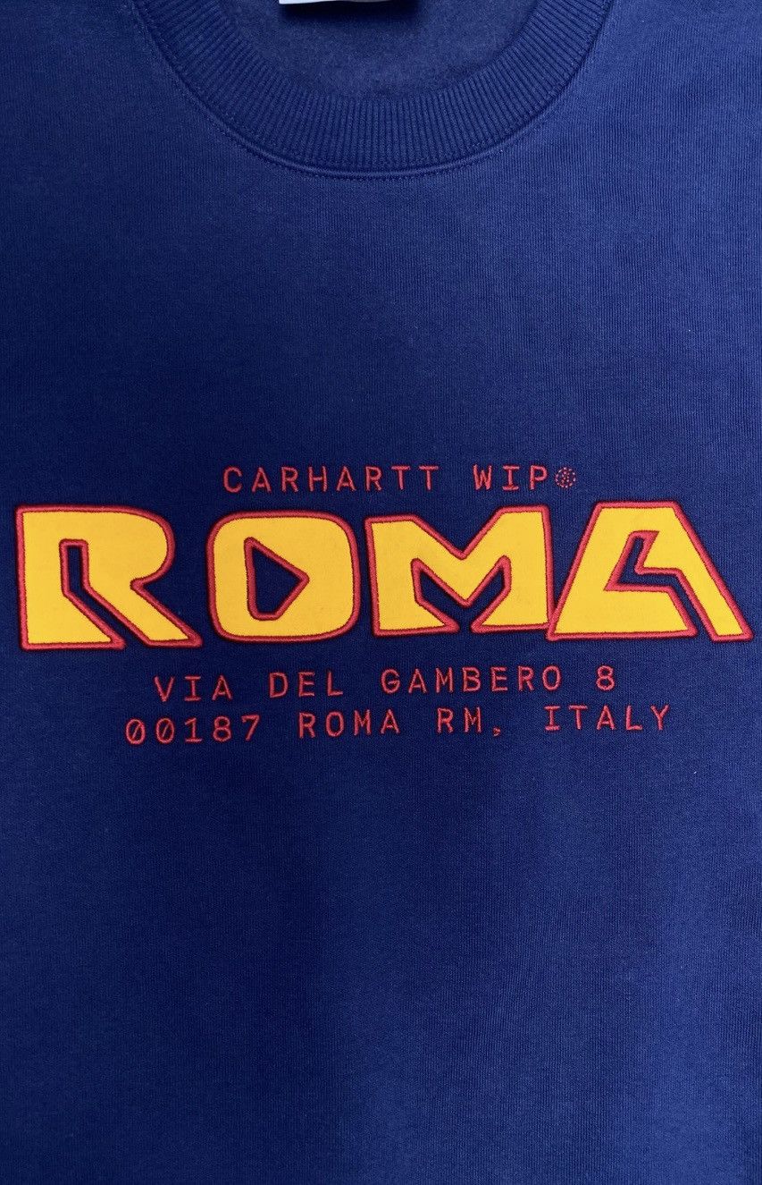 Carhartt Wip Carhartt Wip Sweatshirt Store Rome Via del Gambero Size Blue Size US XL / EU 56 / 4 - 5 Thumbnail