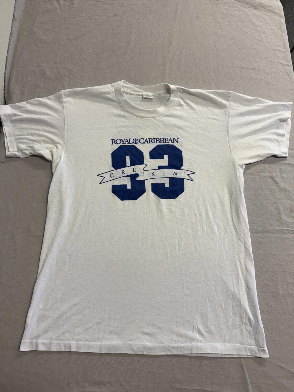Designer Vtg Royal Carribbean T-shirt 1993 Cruisin Tee Made in USA XL Size US XL / EU 56 / 4 - 1 Thumbnail