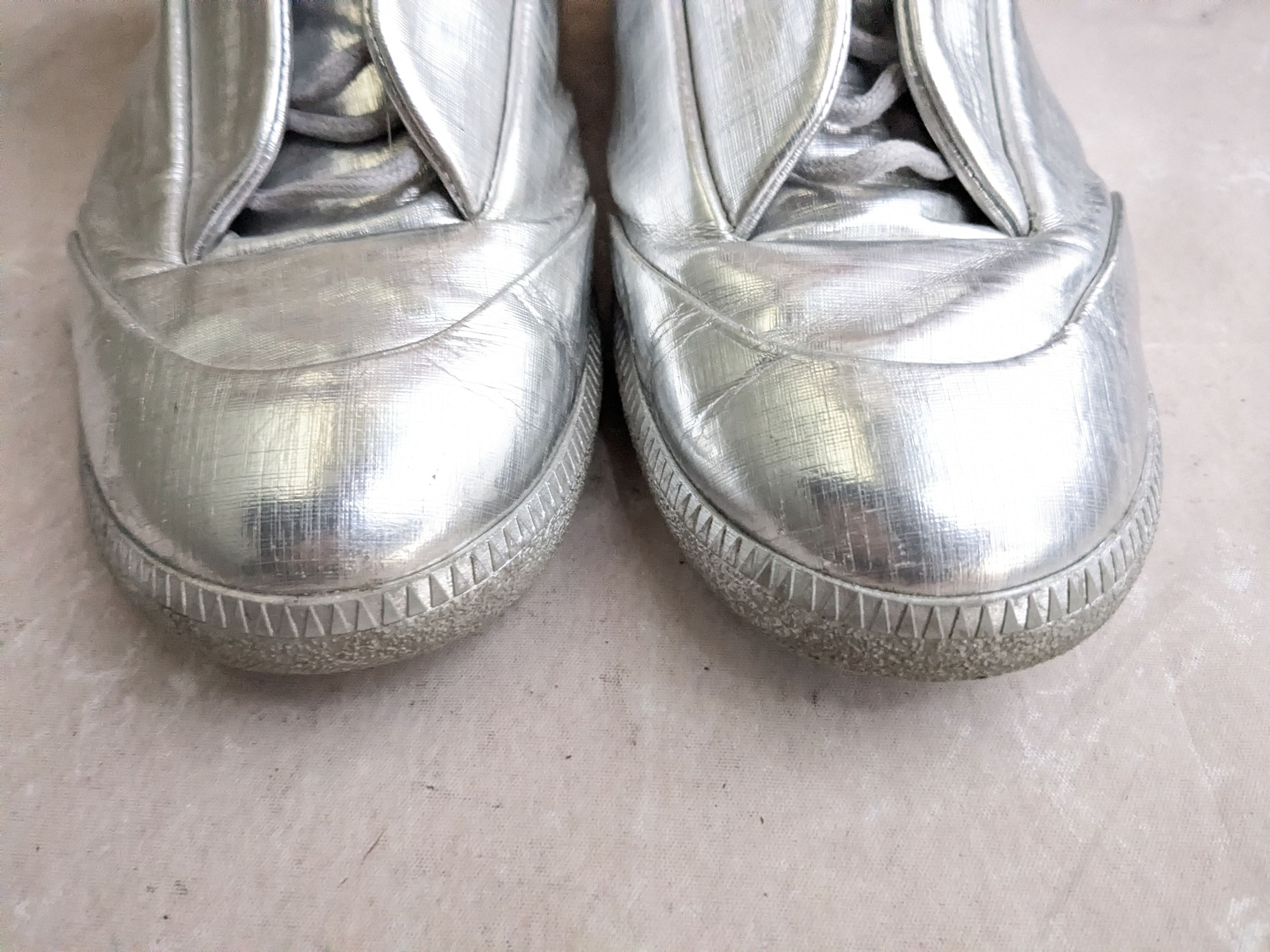 Maison Margiela Maison Margiela Future Silver 12 45 High Tops Leather Size US 12 / EU 45 - 2 Thumbnail