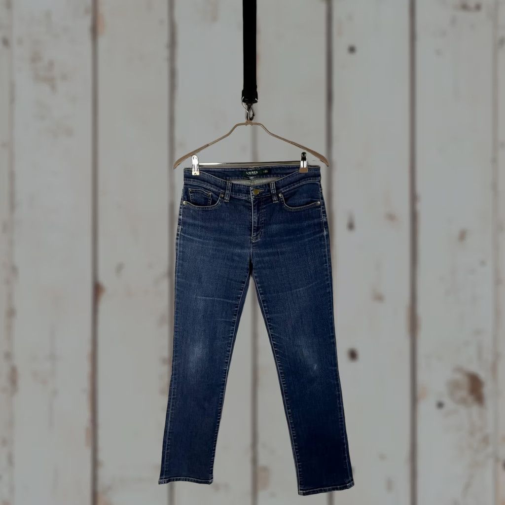 Ralph Lauren Lauren Ralph Lauren Jeans Mens 30x29 Blue Denim Straight 5-Pocket Regular Comfort Style Classic Modern Clothes Men Size US 31 - 1 Thumbnail