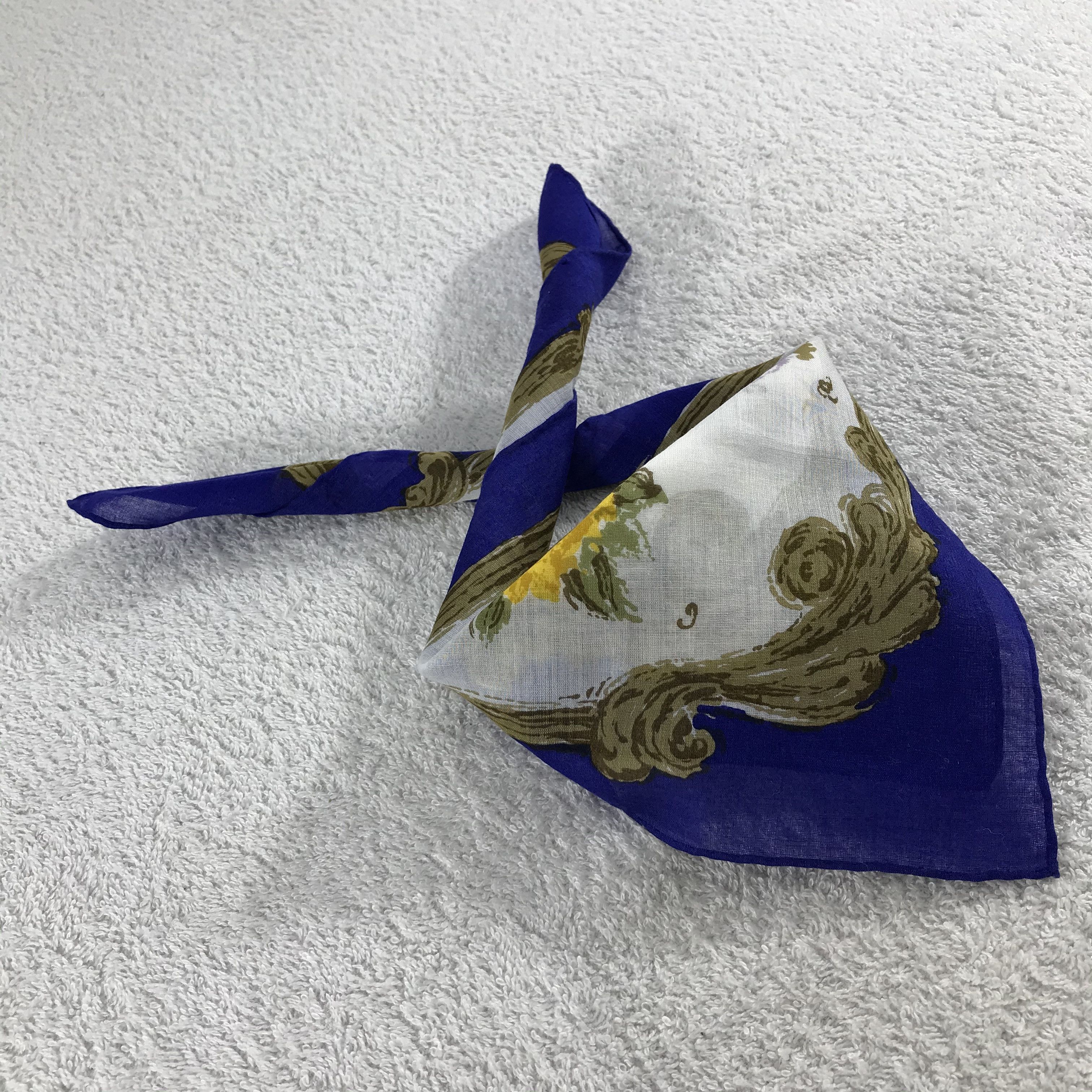 Christian Dior Monsieur × Vintage Christian Dior Bandana / Handkerchief / Neckerchief - S146 Size ONE SIZE - 4 Thumbnail