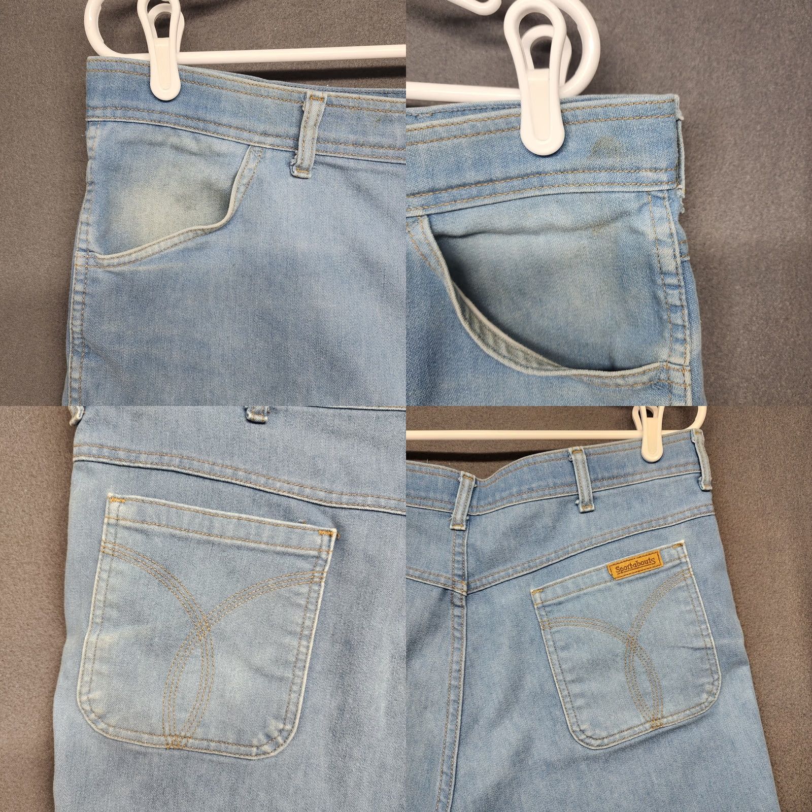 Vintage VINTAGE Sport-a-bouts Bermuda Denim Shorts 36 8in Blue Distressed USA Mens Size US 36 / EU 52 - 10 Thumbnail