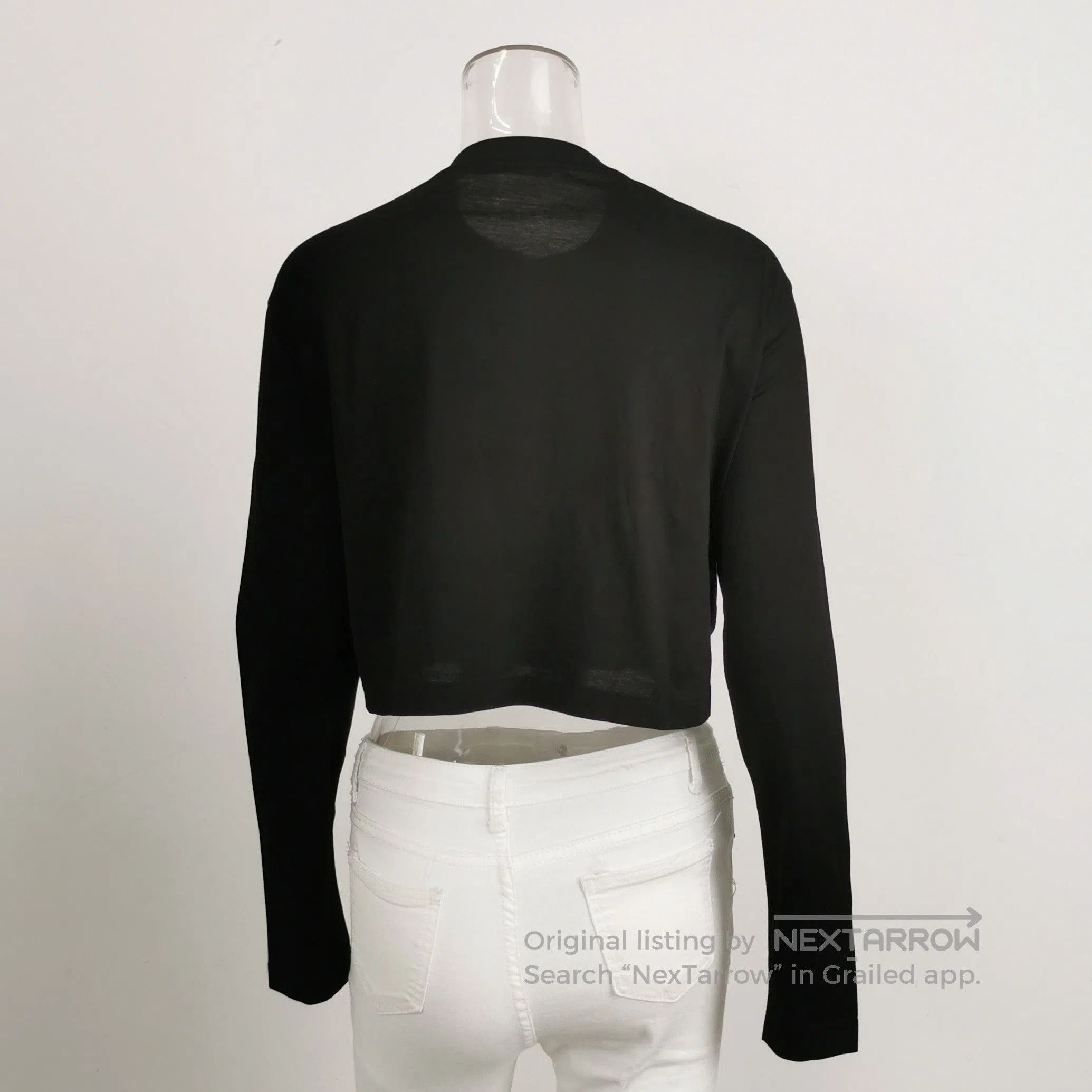Prada Prada Black Cotton Long Sleeve T. Size XS / US 0-2 / IT 36-38 - 2 Thumbnail