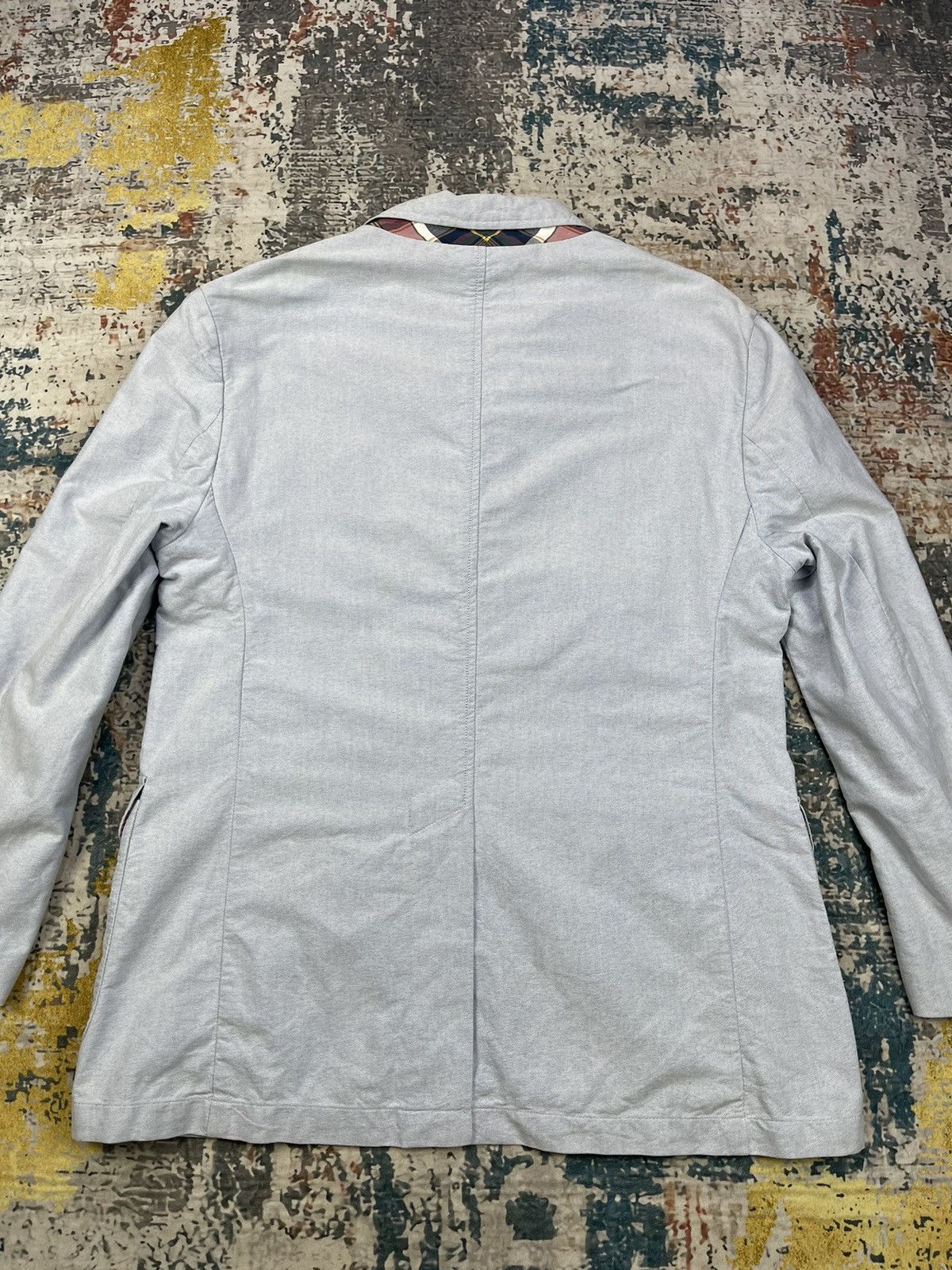 Polo Ralph Lauren Vtg Polo Ralph Lauren Checked Trim Single Breasted Blazers Size 44R - 6 Thumbnail