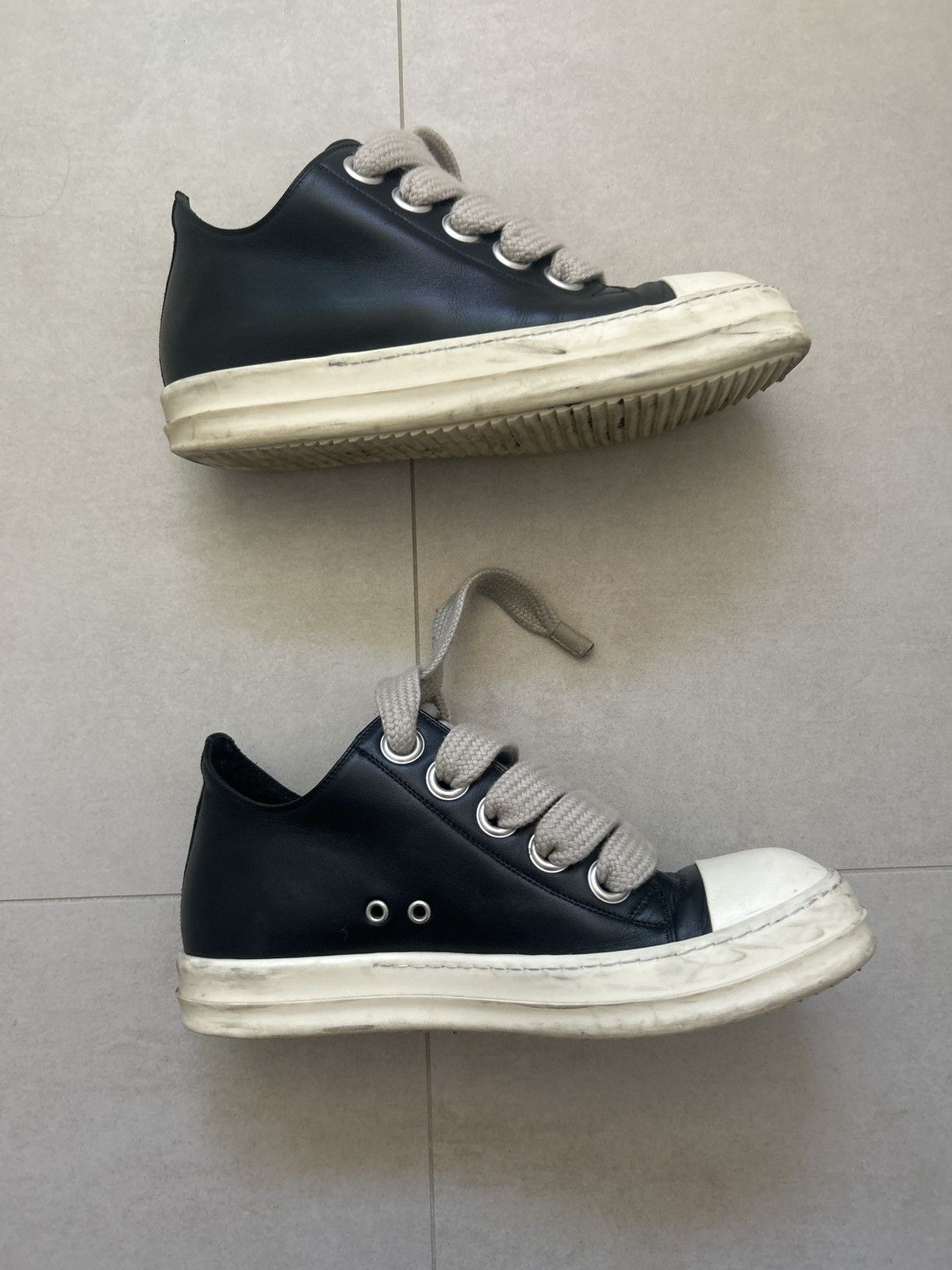 靴 Rick owens low ramones ss24 RICK OWENS DRKSHDW リド アブストラクト スニーカー SS24