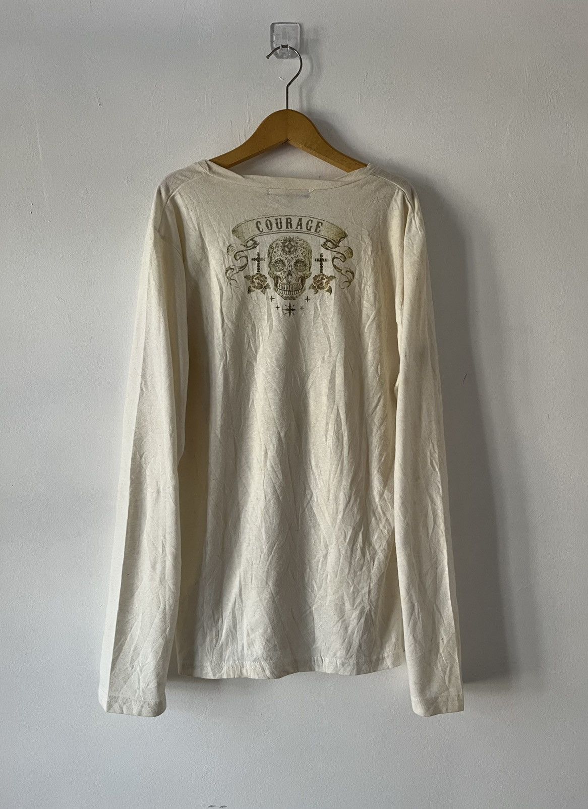 semanticdesign Vintage Semantic Design Courage Skull Big Logo Long Sleeve Size US M / EU 48-50 / 2 - 5 Thumbnail