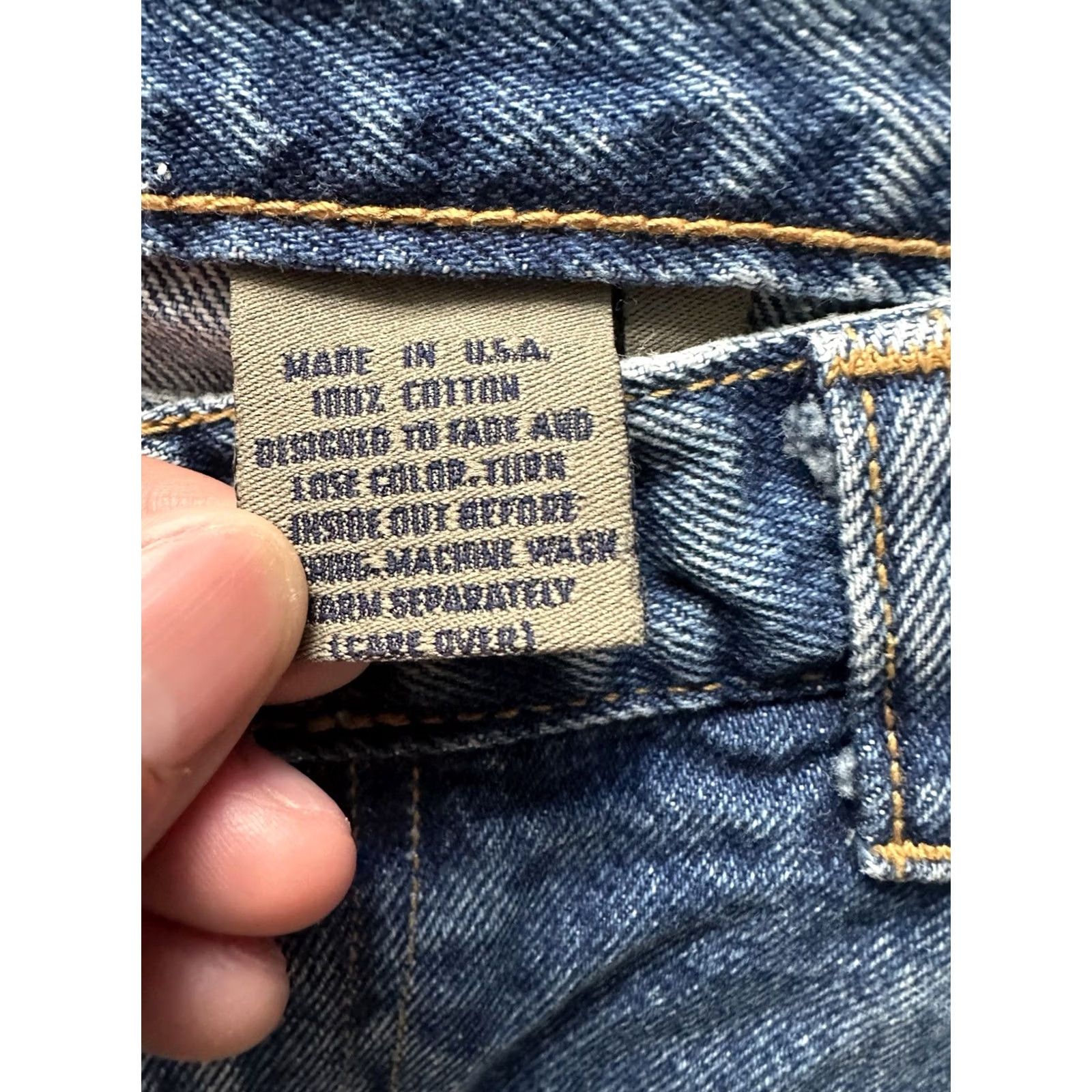Calvin Klein VINTAGE Calvin Klein Jeans Union Made 32/34 Mens Blue USA 90s NWT Deadstock Made in USA Size US 32 / EU 48 - 7 Thumbnail