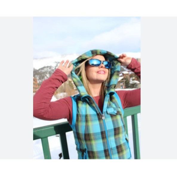 Burton Burton Dryride Vest Women’s S Blue Green Plaid Zip Up Hoodie Size S / US 4 / IT 40 - 8 Thumbnail