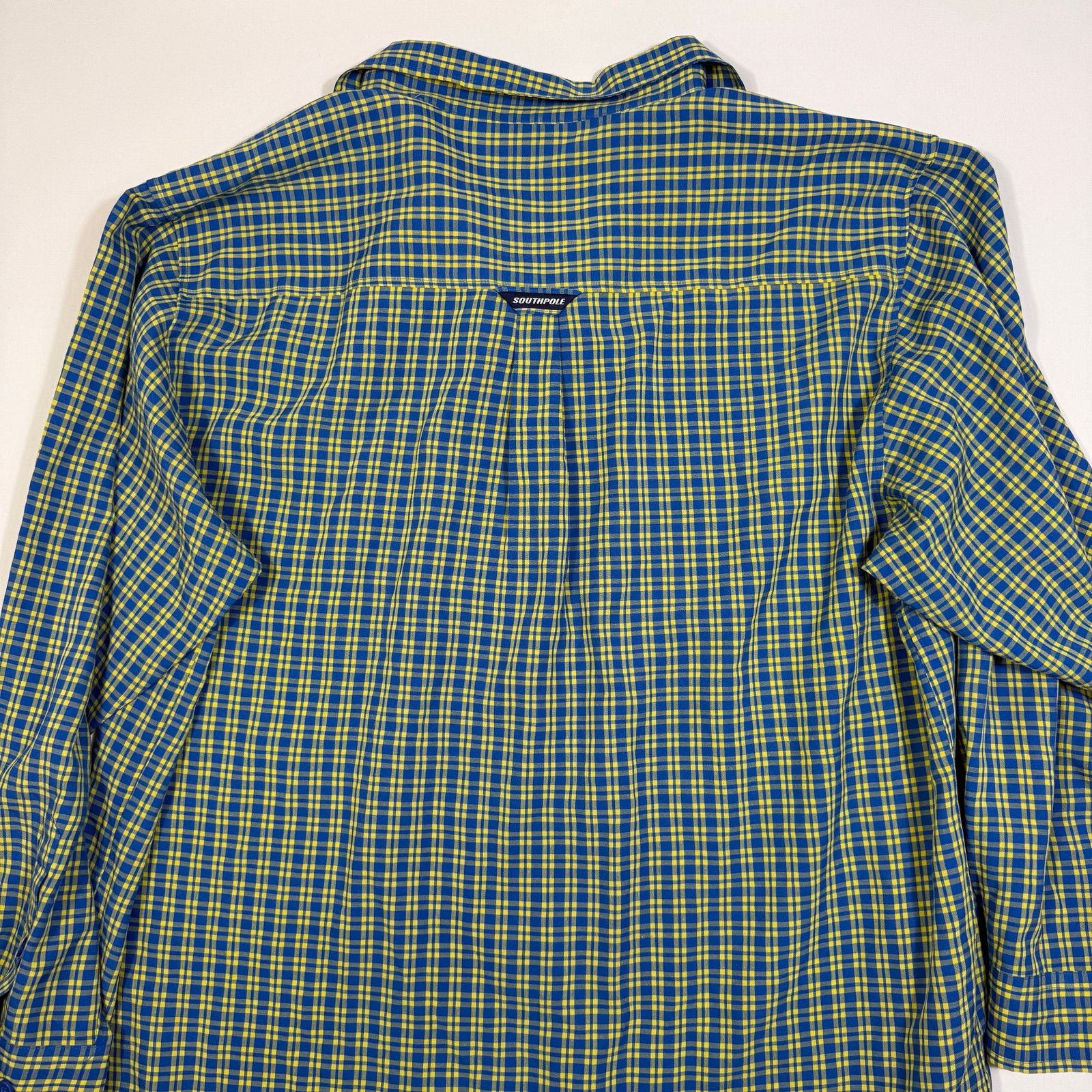 Southpole Southpole Plaid Button Down Shirt Blue Yellow XXL Y2K Size US XXL / EU 58 / 5 - 3 Thumbnail