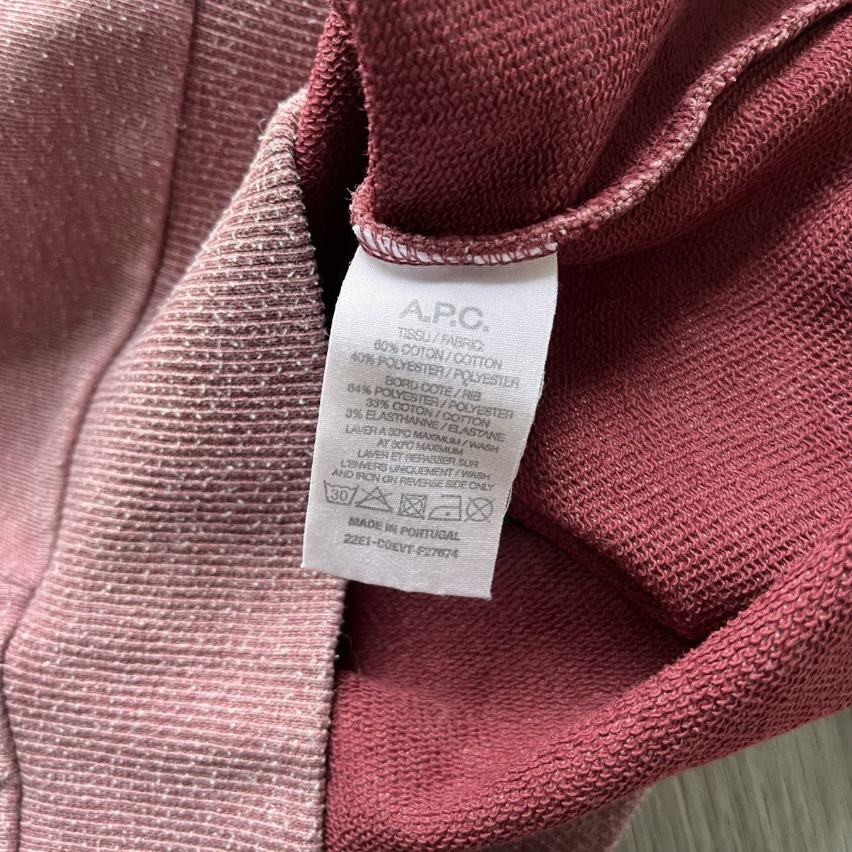 A.P.C. APC Cotton Logo Maroon Hoodie Size US XS / EU 42 / 0 - 6 Thumbnail