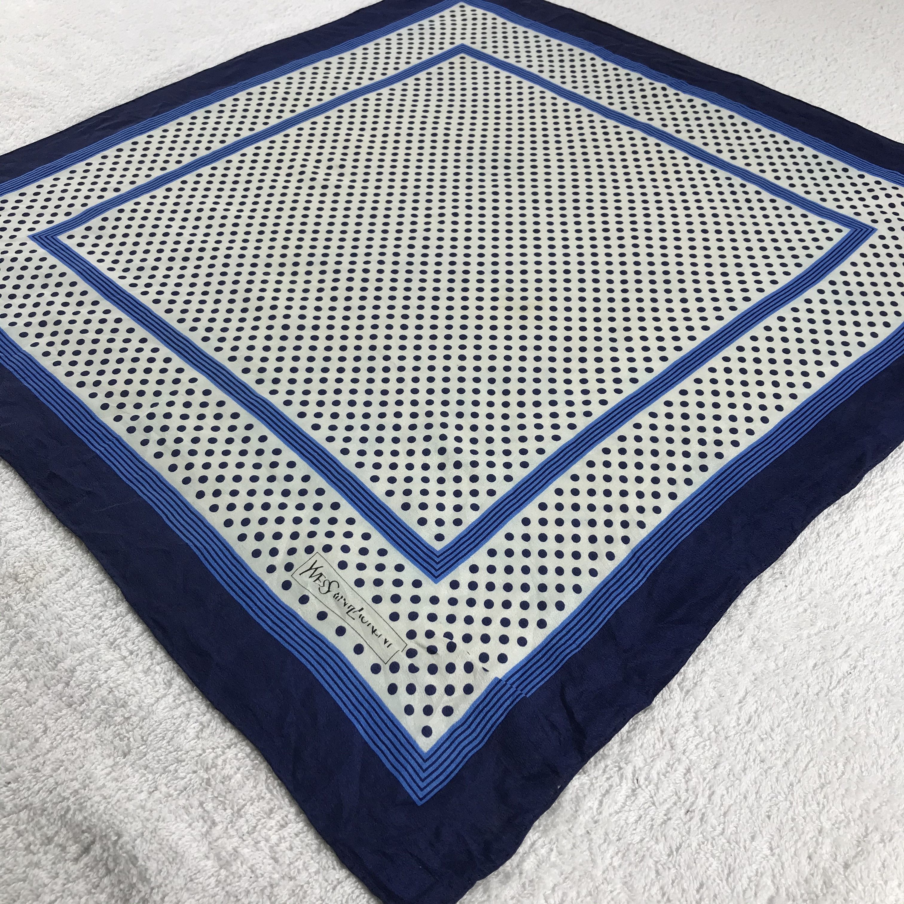 Vintage × Yves Saint Laurent Yves Saint Laurent Bandana / Handkerchief /Neckerchief -S076 Size ONE SIZE - 2 Thumbnail